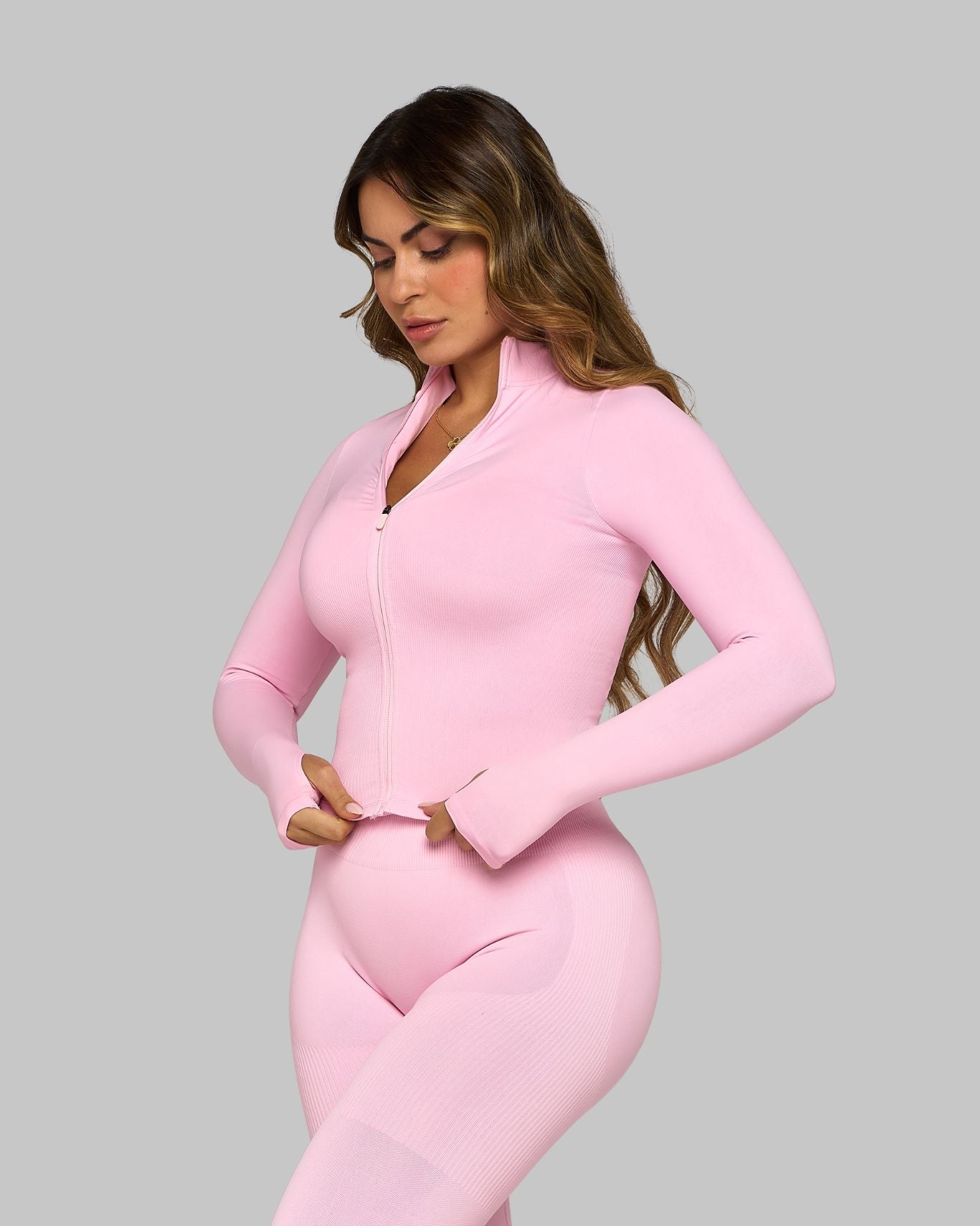 Chiara Sculpt Shapewear Jacket | Candy Pink