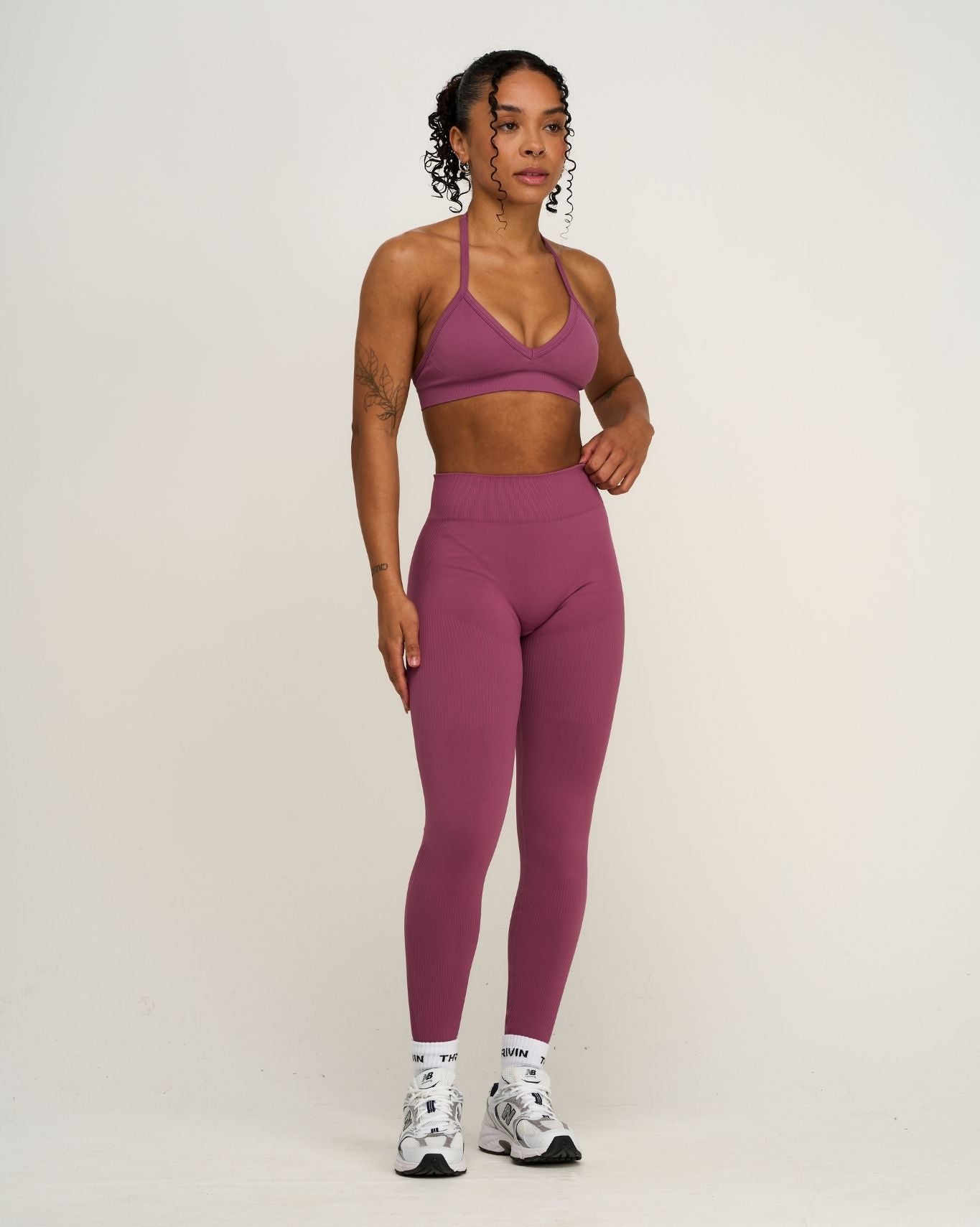Elevate™ Sculpting Mid Waist Scrunch Leggings | Orchid Mauve