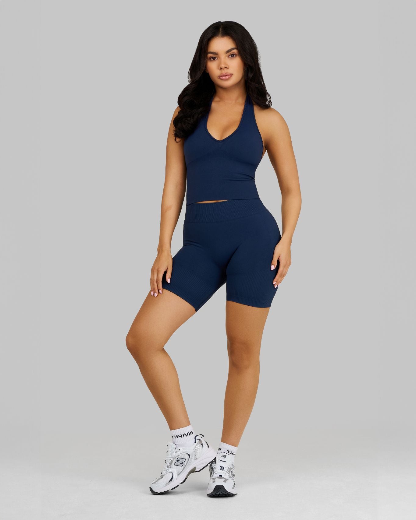 Elevate Ribbed Contour Shorts | Midnight Navy