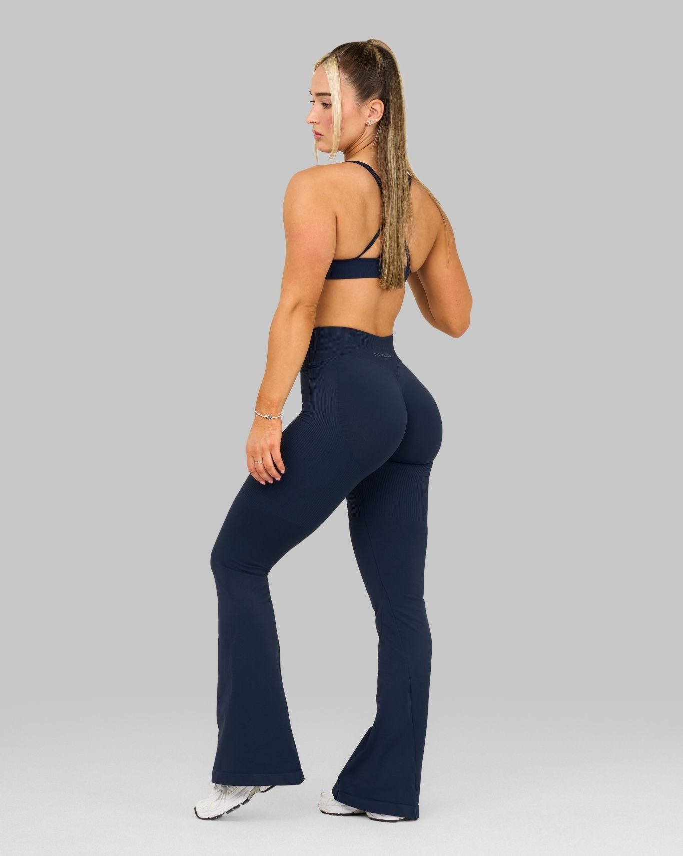 Elevate V-Waist Flared Leggings | Midnight Navy