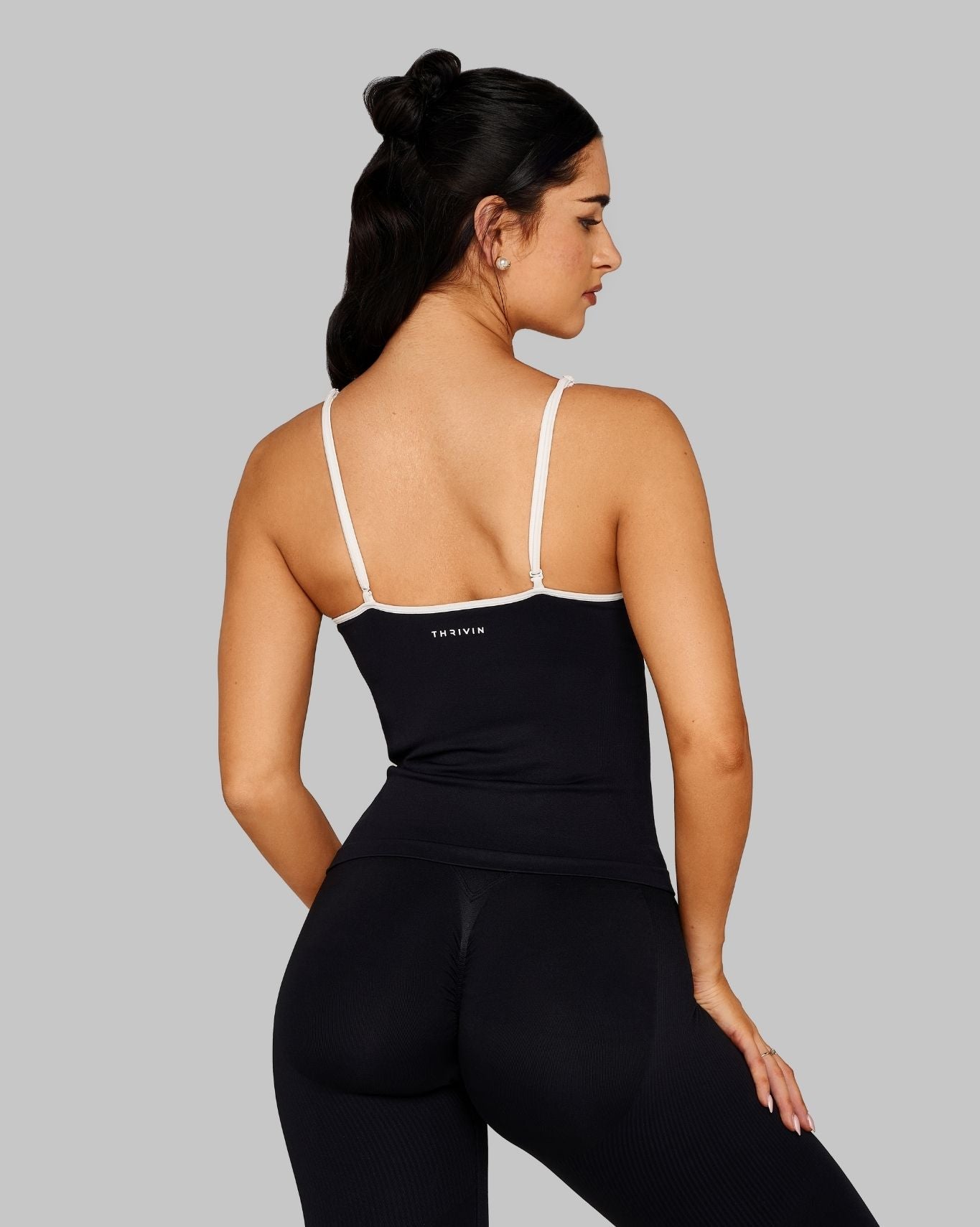 Outline Sweetheart Tanktop | Night Black