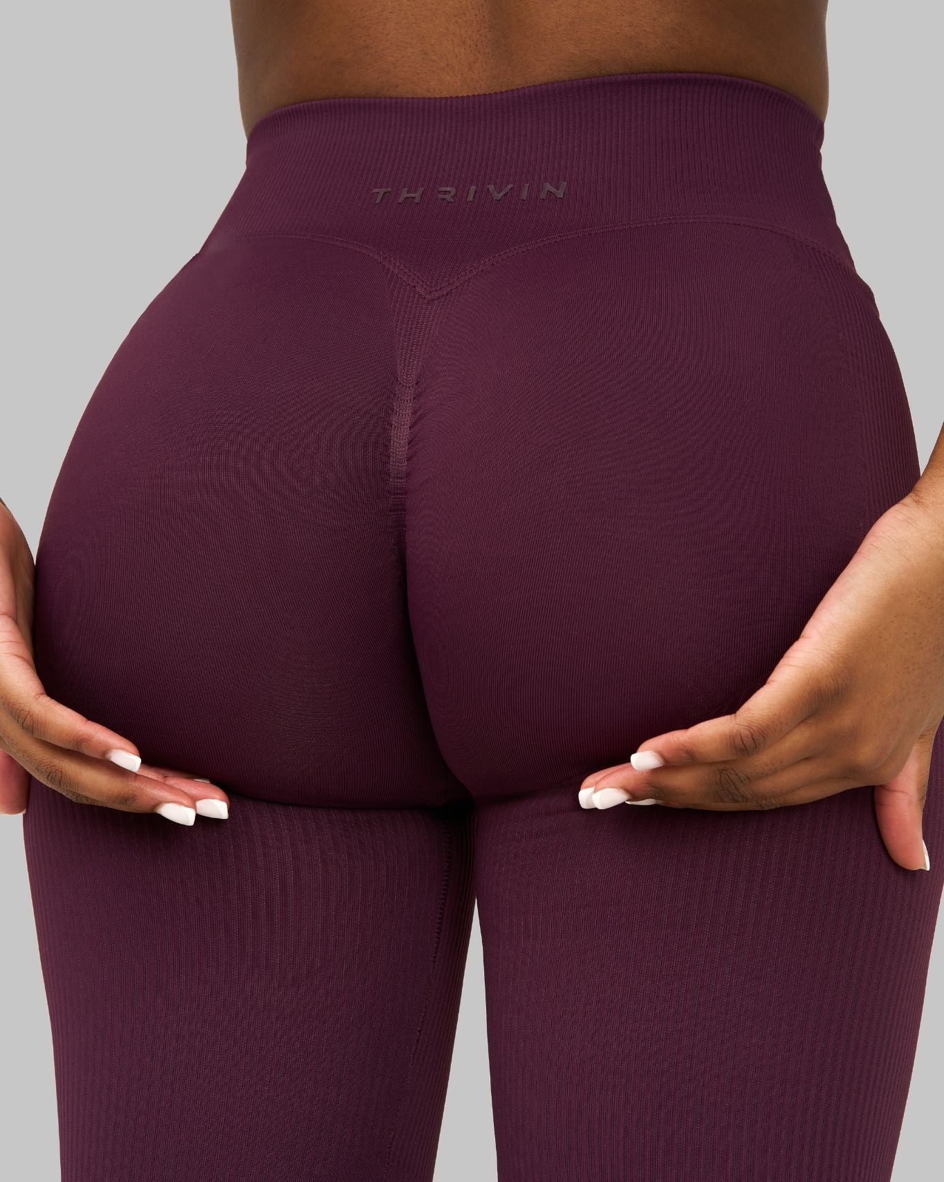 Elevate V-Waist Flared Leggings | Winter Plum