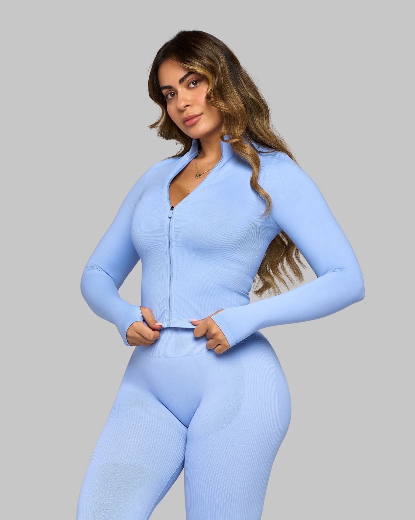Chiara Sculpt Shapewear Jacket | Glacier