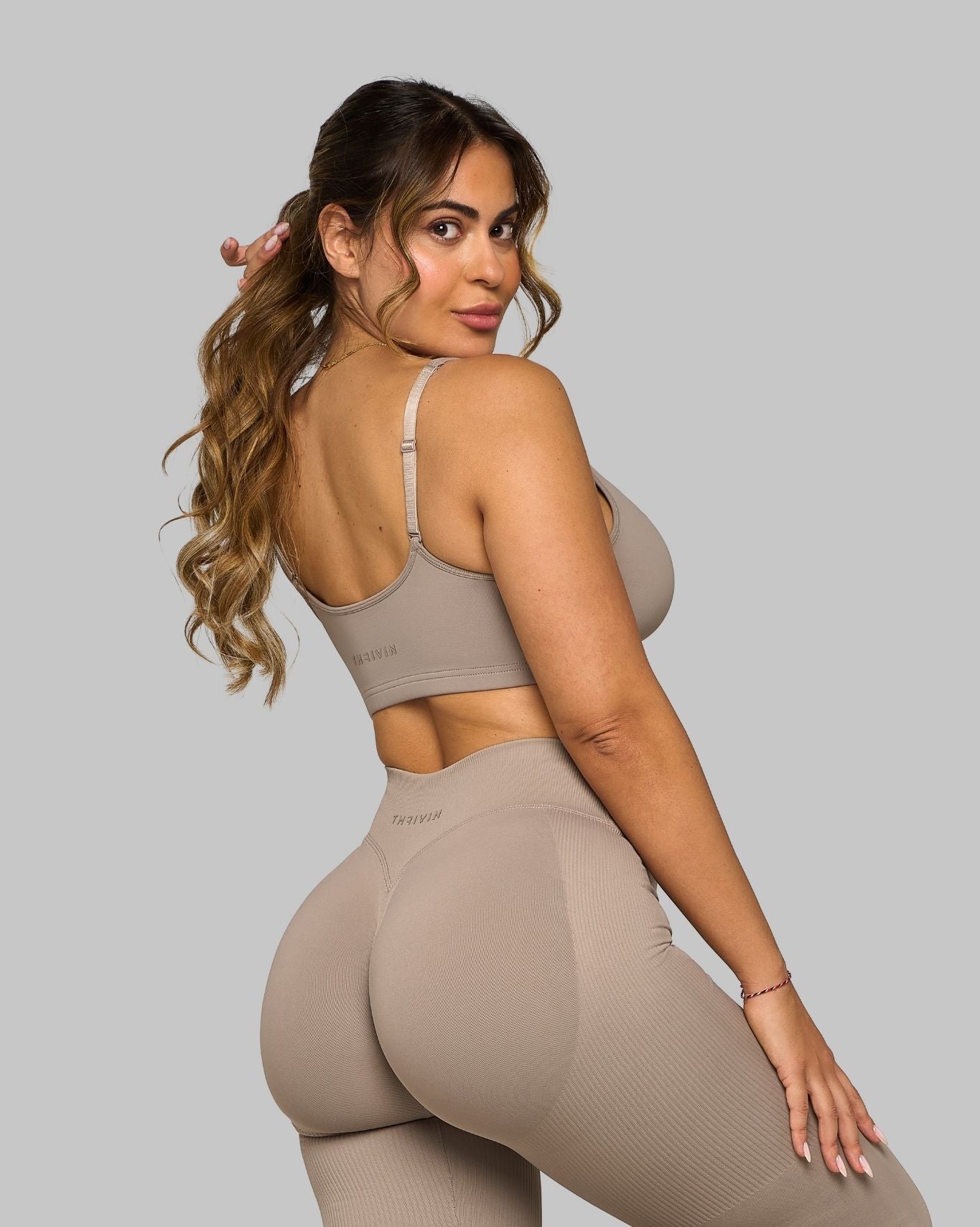 Elevate Sweetheart Impact Bra | Latte