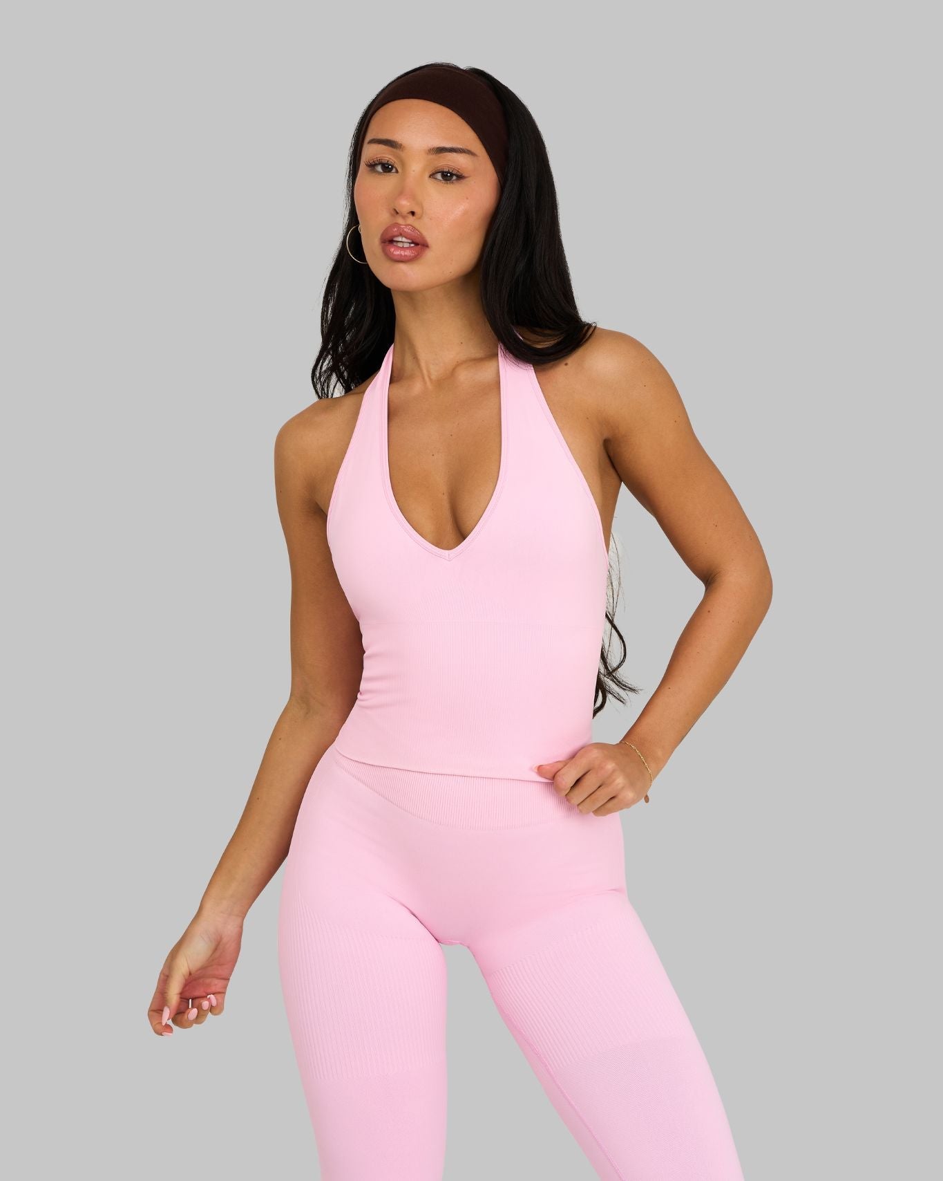 Chiara Sculpting Shapewear Top Halterneck | Candy Pink