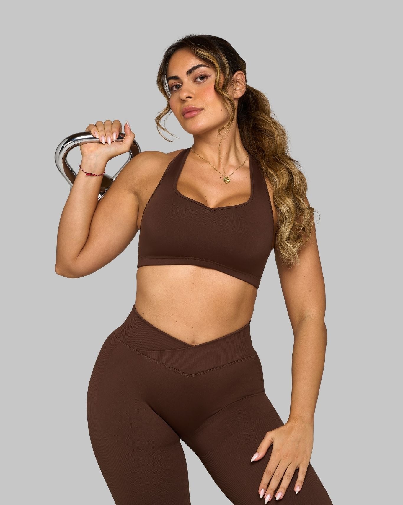 Elevate Sweetheart Impact Bra | Bourbon Brown