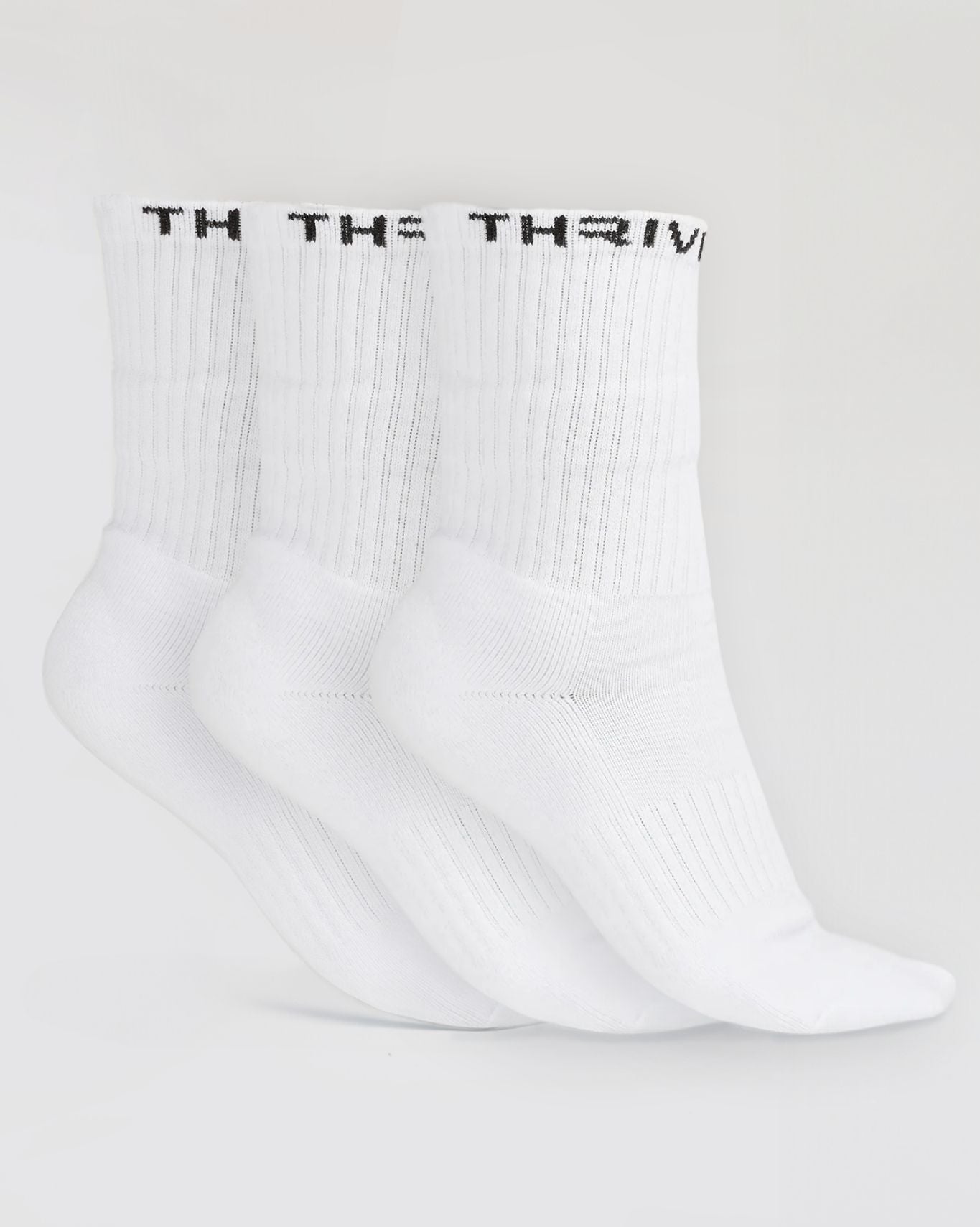 THRIVIN Silk Socks Long "White" 3 Pack