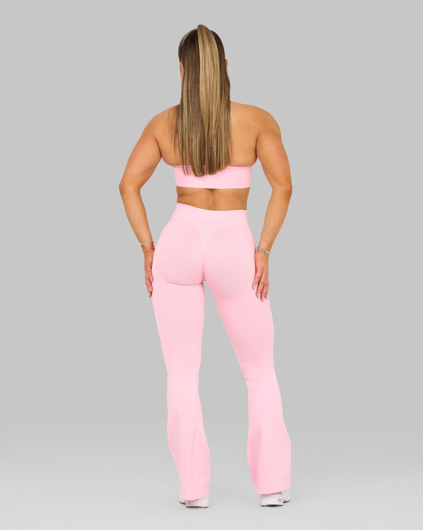 Elevate V-Waist Flared Leggings | Candy Pink