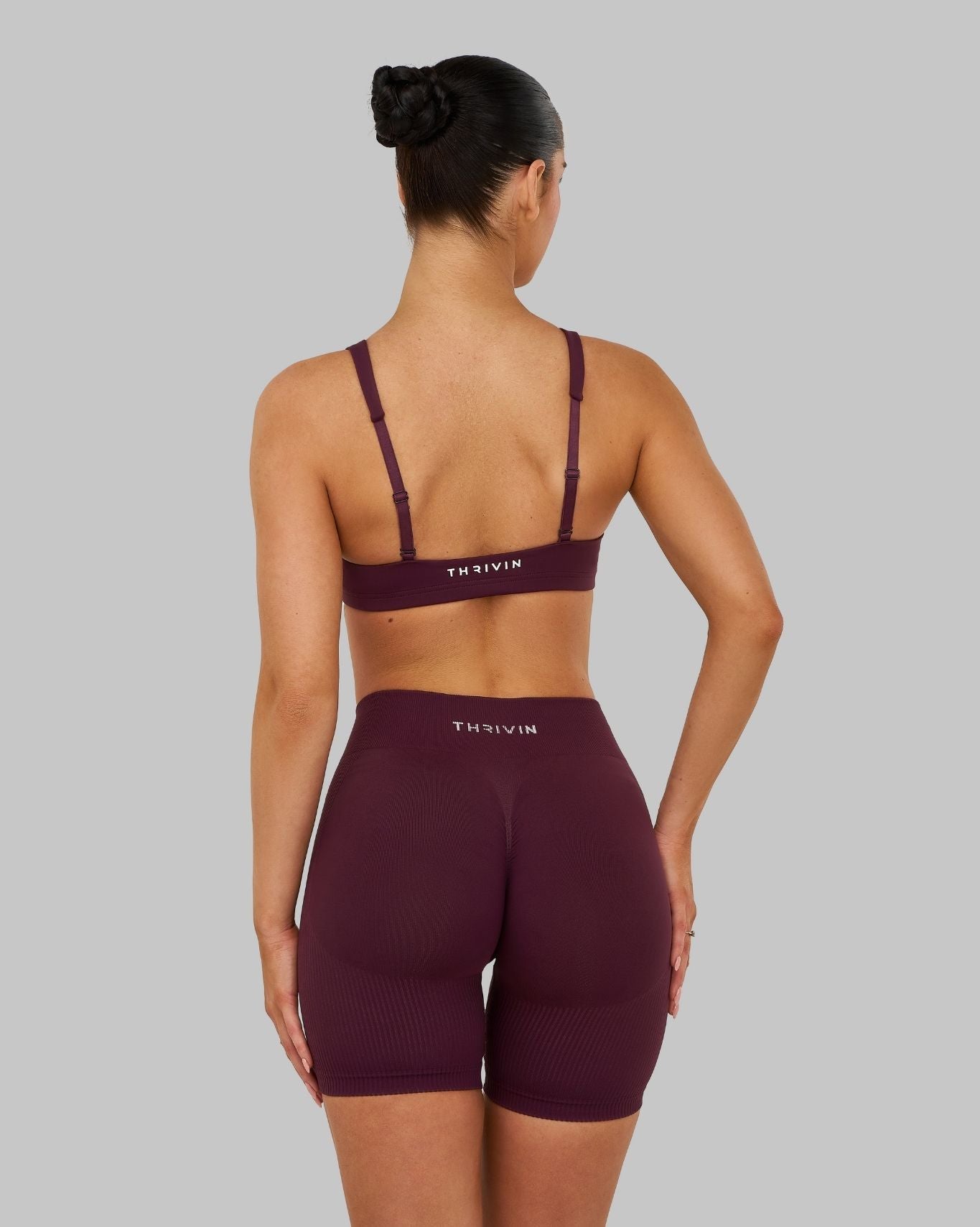 Elevate Medium Impact Bra | Winter Plum