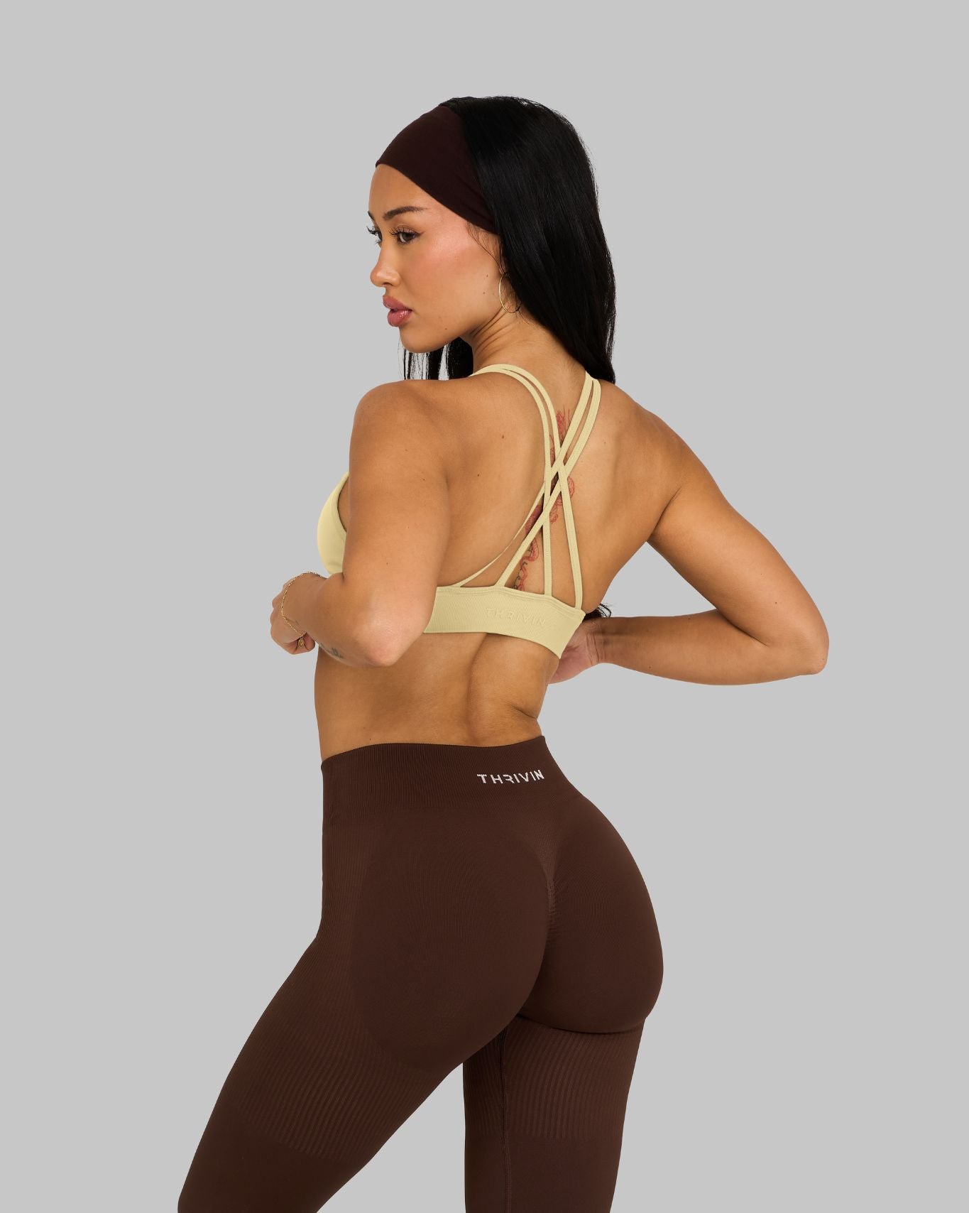 Chiara V-Neck Sculpt Seamless Bra | Lemon Sorbet