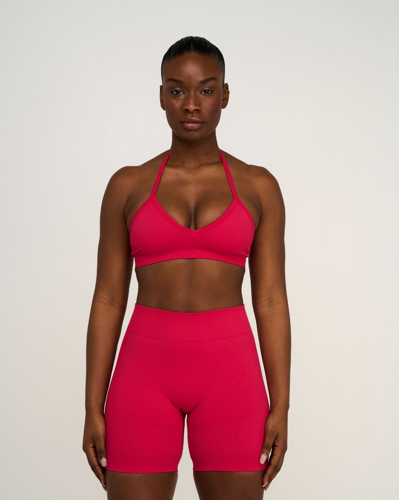 Elevate™ Sculpting Mid Waist Scrunch Shorts | Strawberry