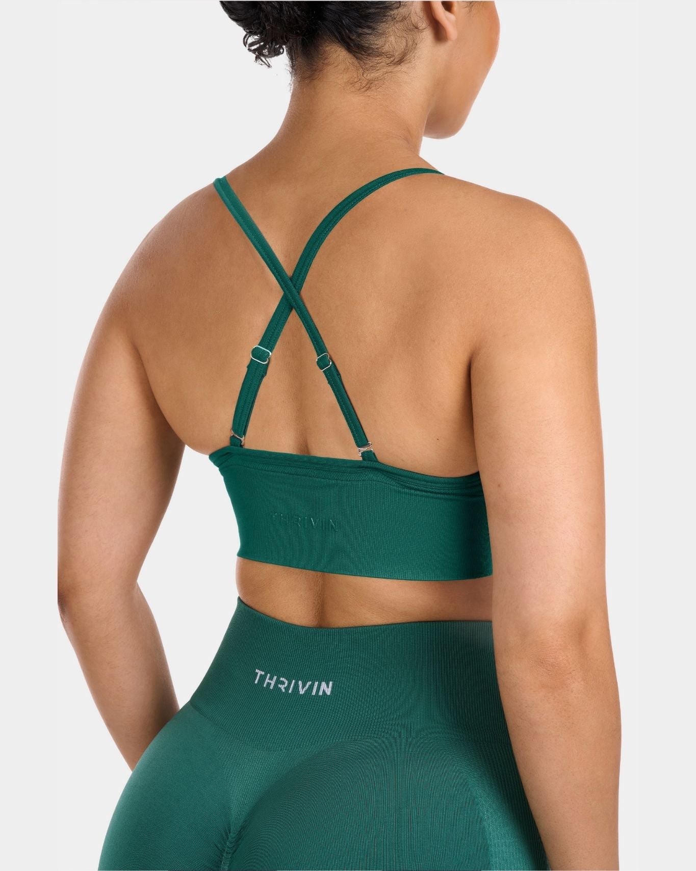 Multi-Way Sculpt Seamless Bra | Emerald green