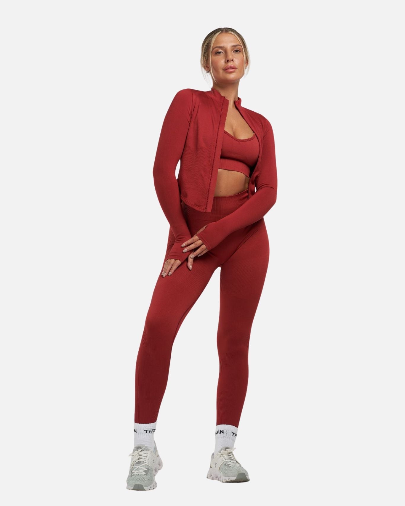 THRIVIN Silk Socks "White"