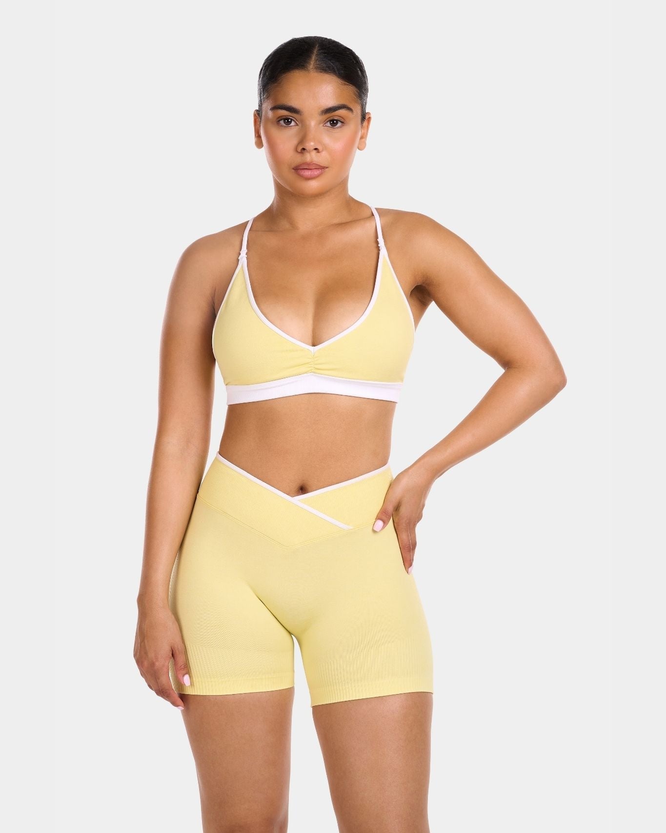Multi-Way Rewind V-Edge Bra | Lemon Drop