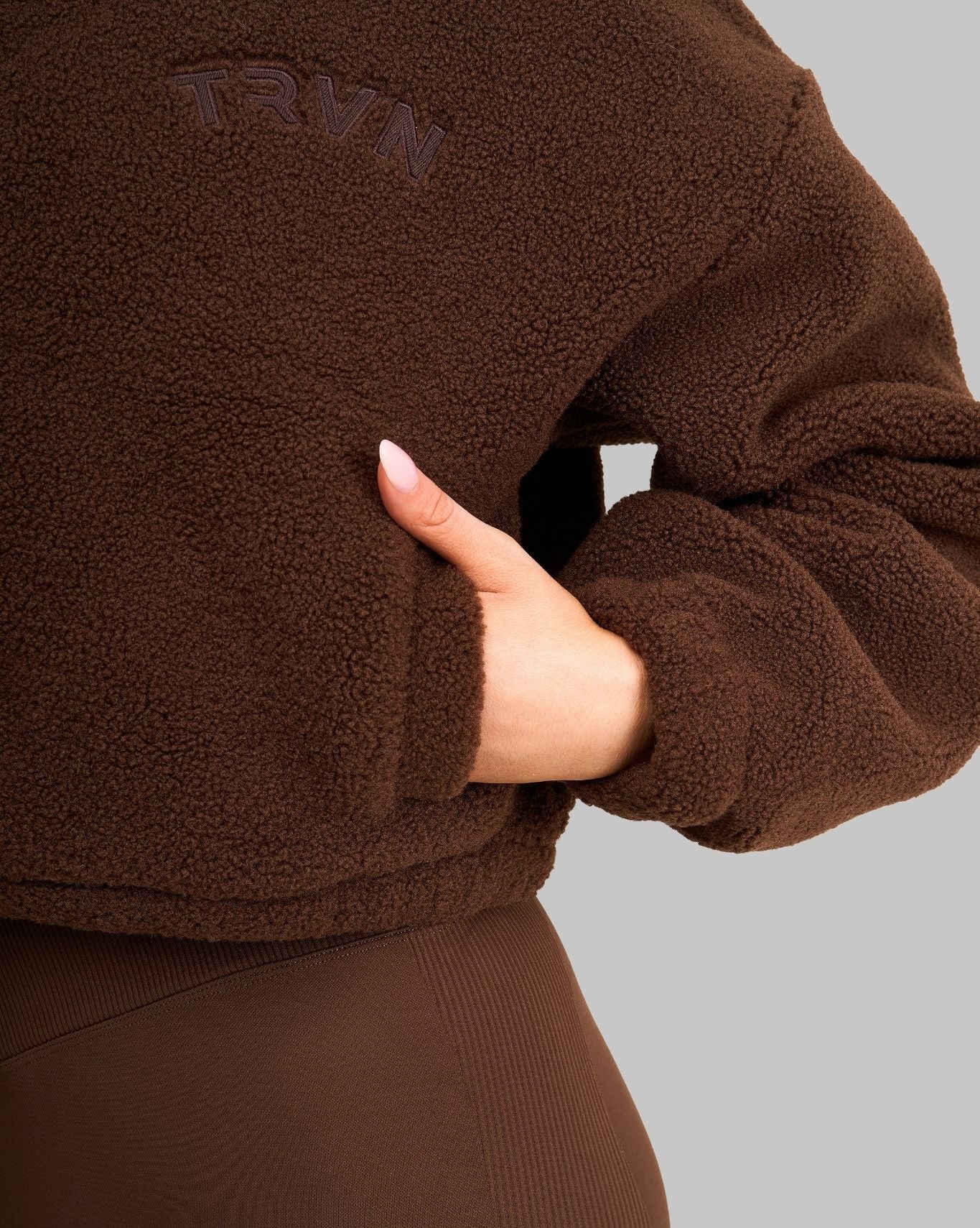 Essential Teddy Fleece Jacket | Bourbon Brown