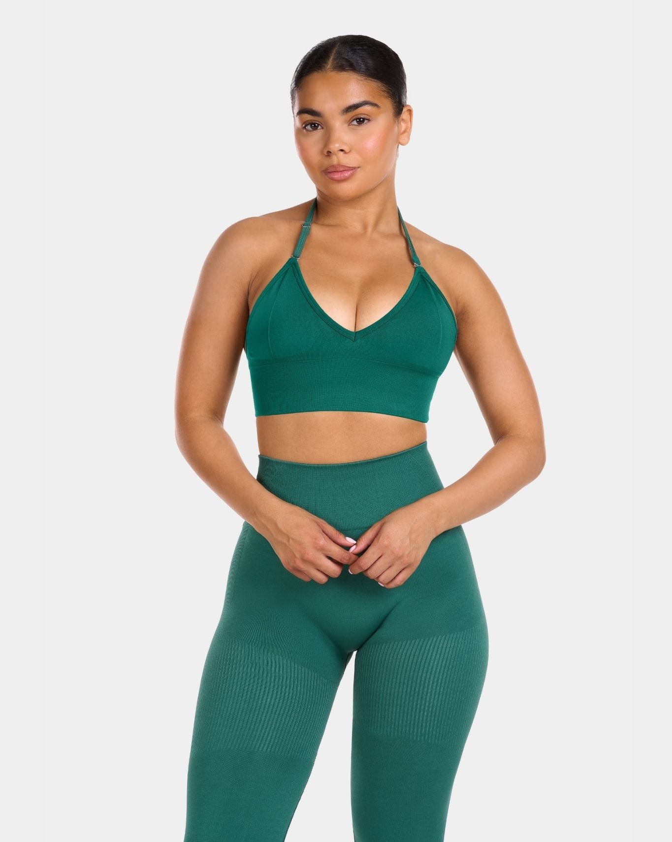 Multi-Way Sculpt Seamless Bra | Emerald green