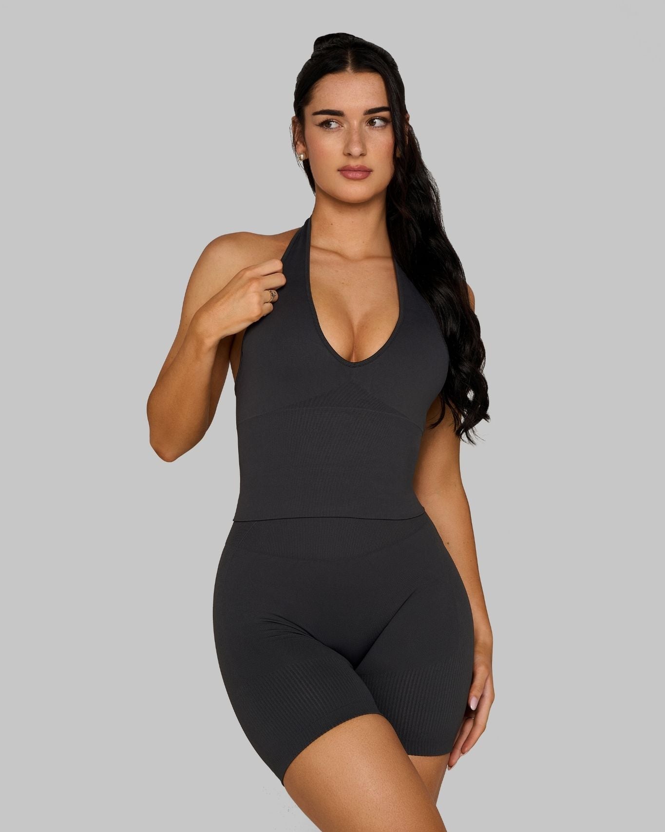 Bliss is 5’10” and wears a size S.