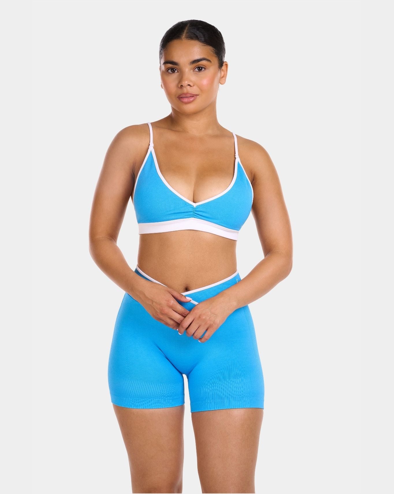 Multi-Way Rewind V-Edge Bra | Sky Blue