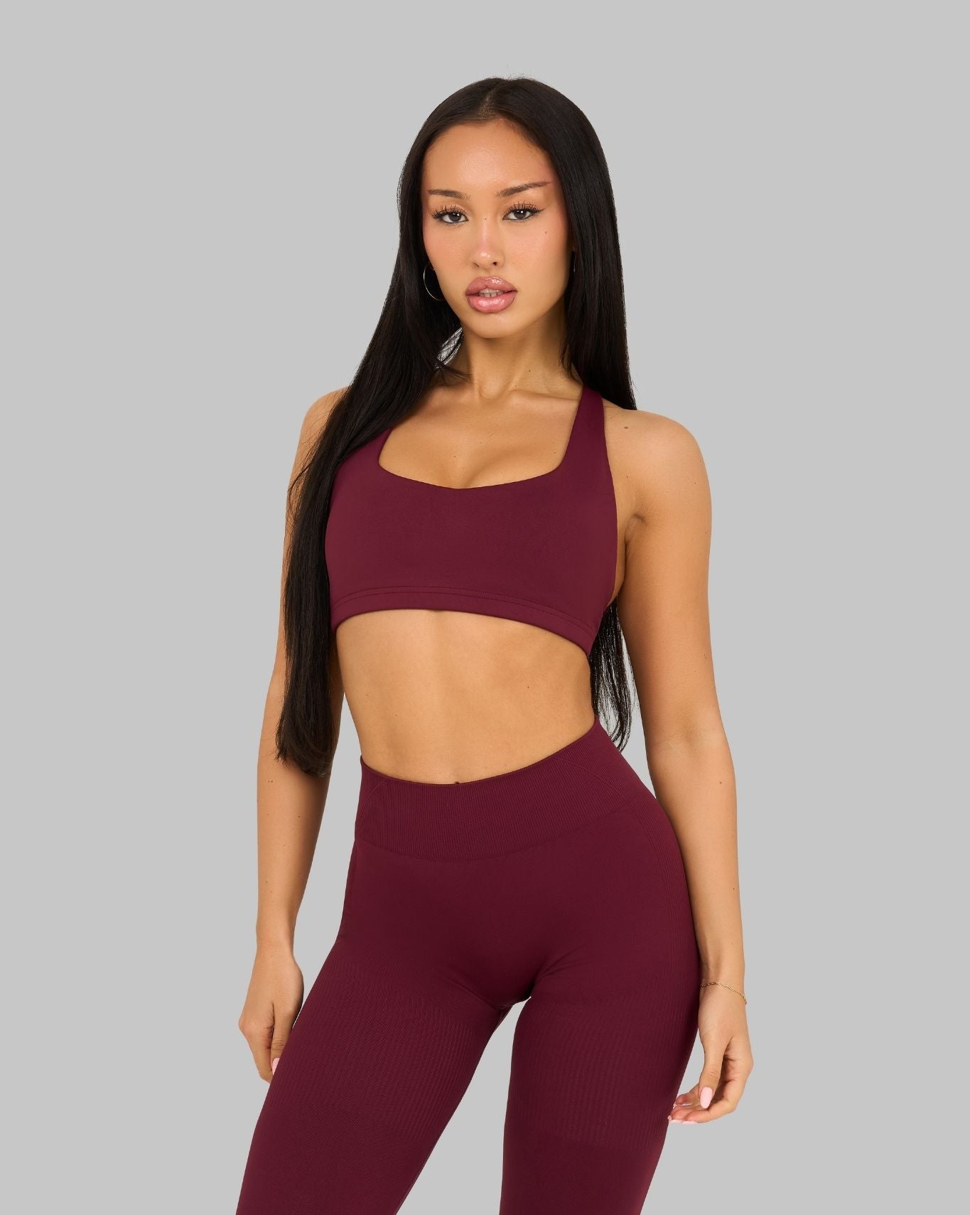 Elevate Medium Impact Bra | Cranberry