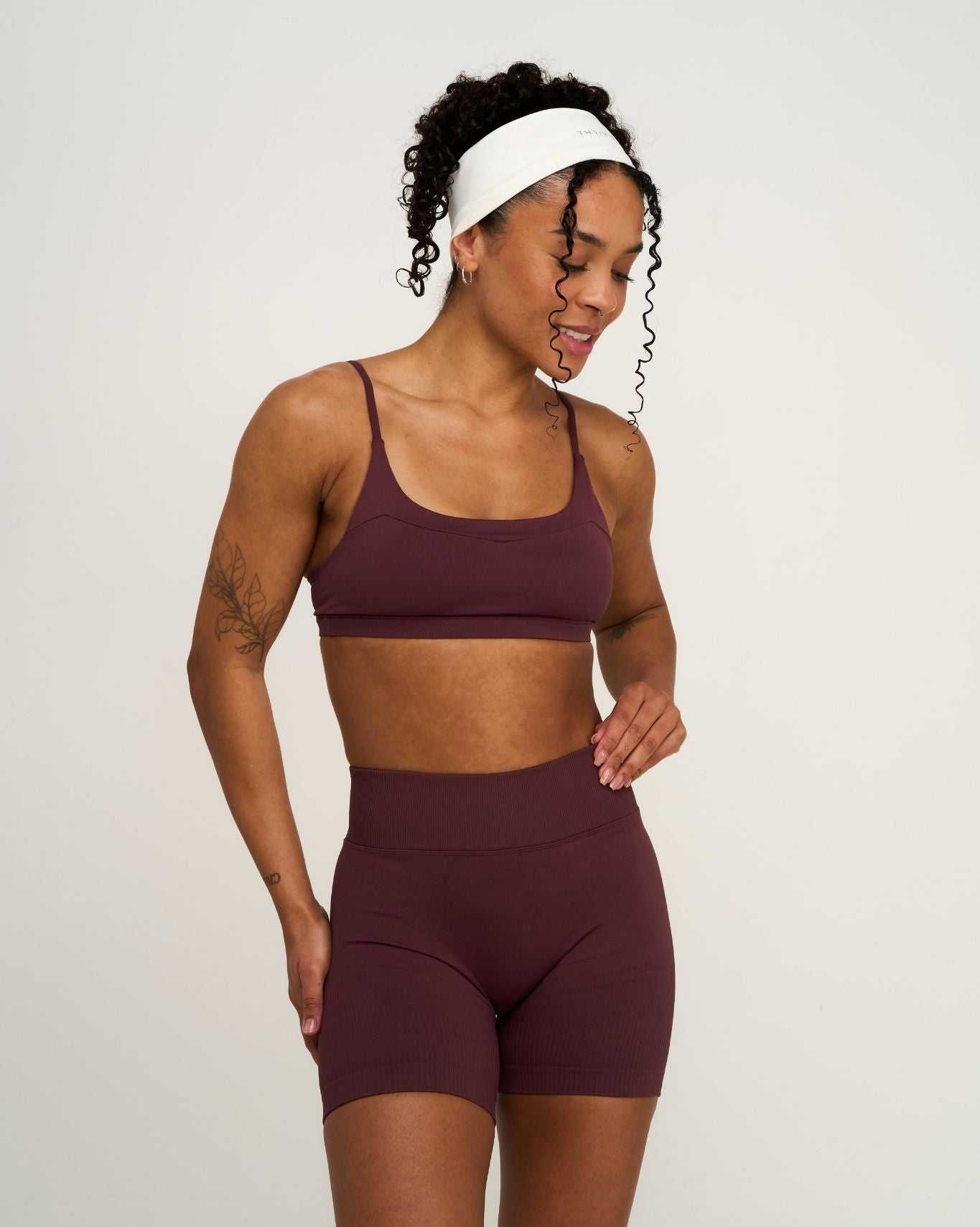 Elevate™ Sculpting Seamless Scoop Neck Bra | Dark Mauve