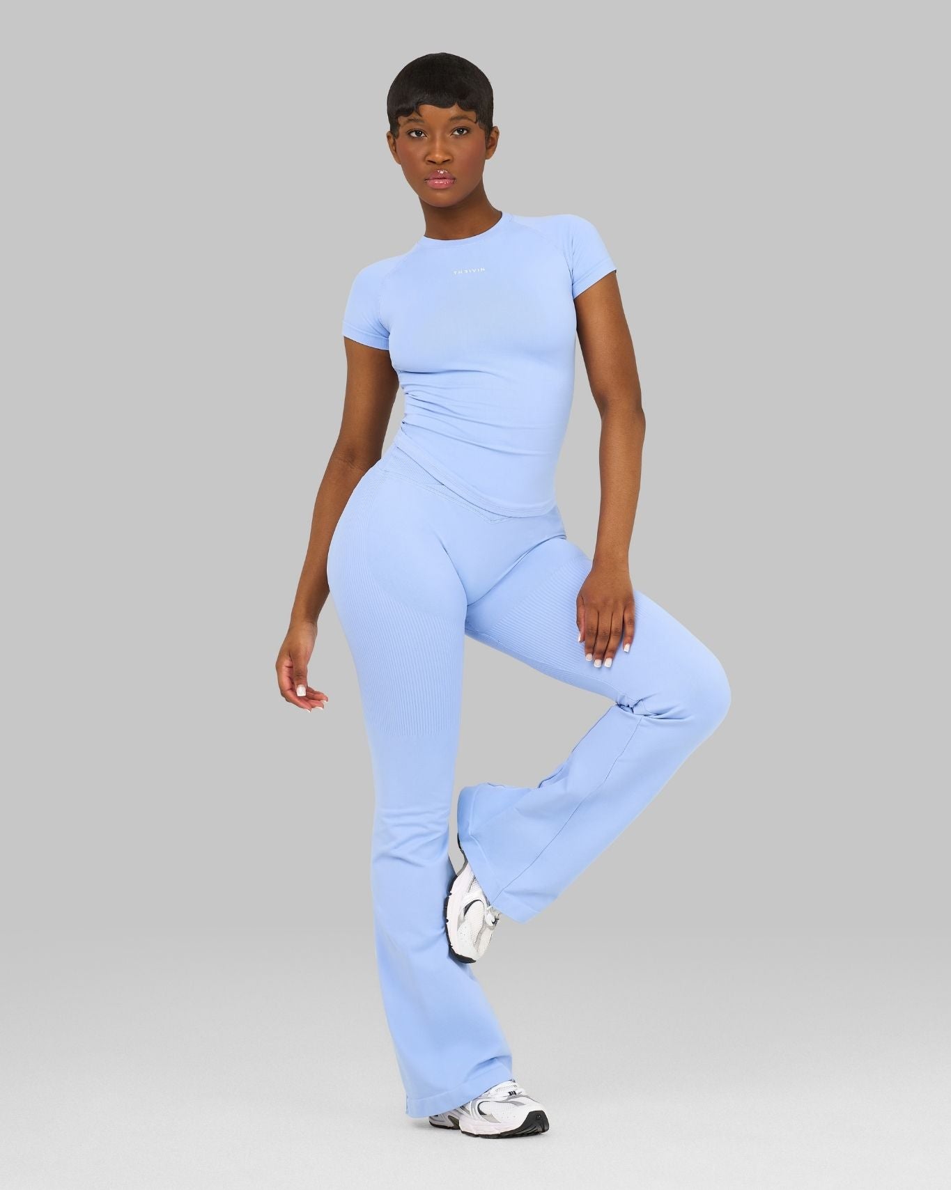 Elevate V-Waist Flared Leggings | Glacier