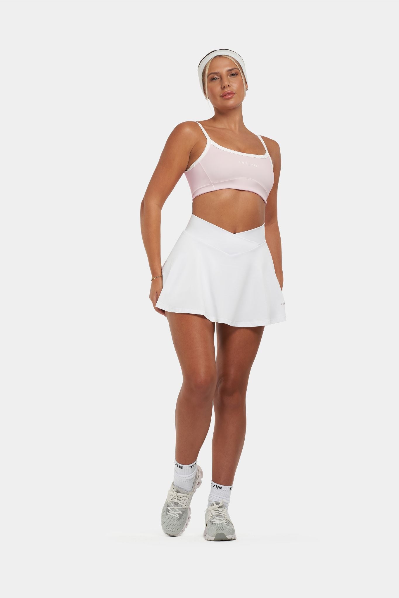 Eye Candy Racket Edition | White V Skirt