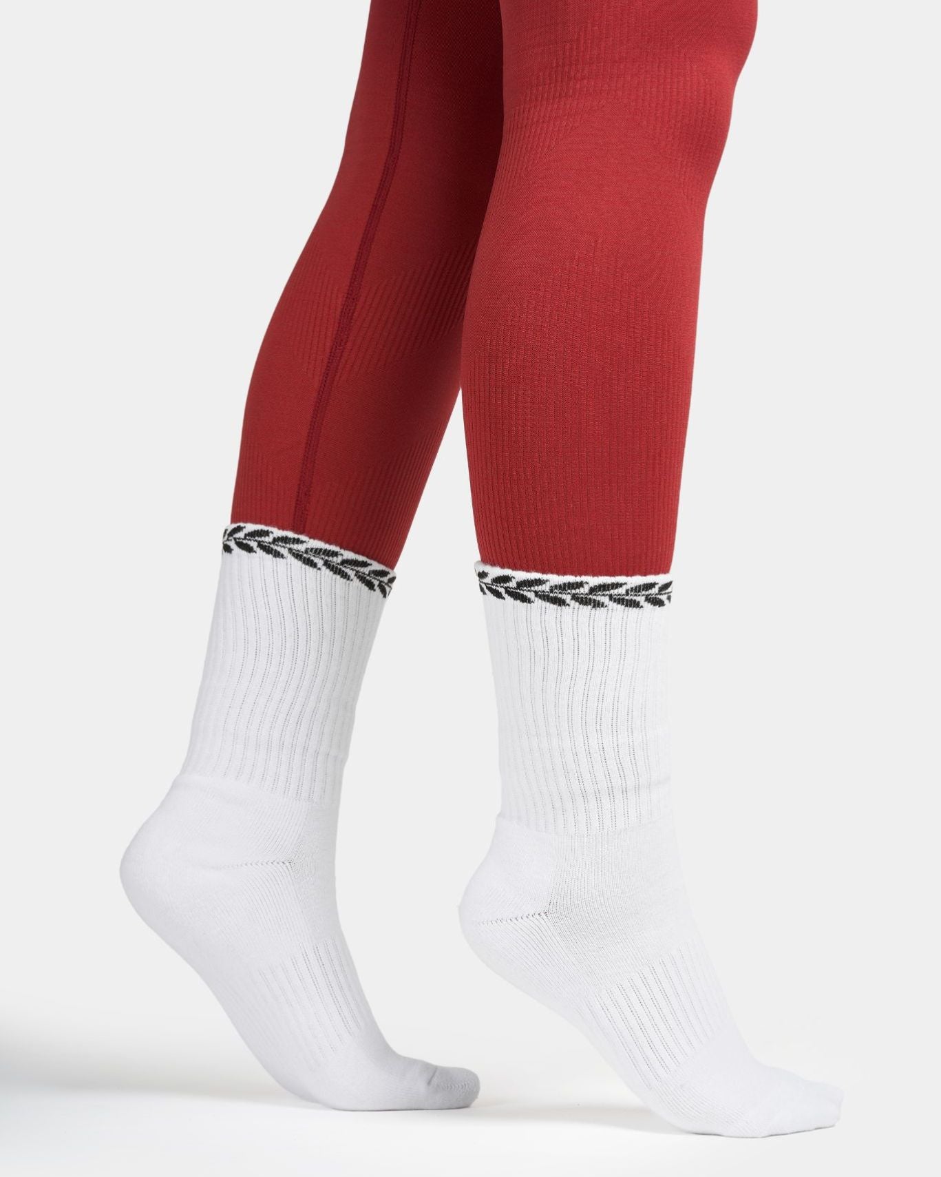 LEAVES Silk Socks "White"