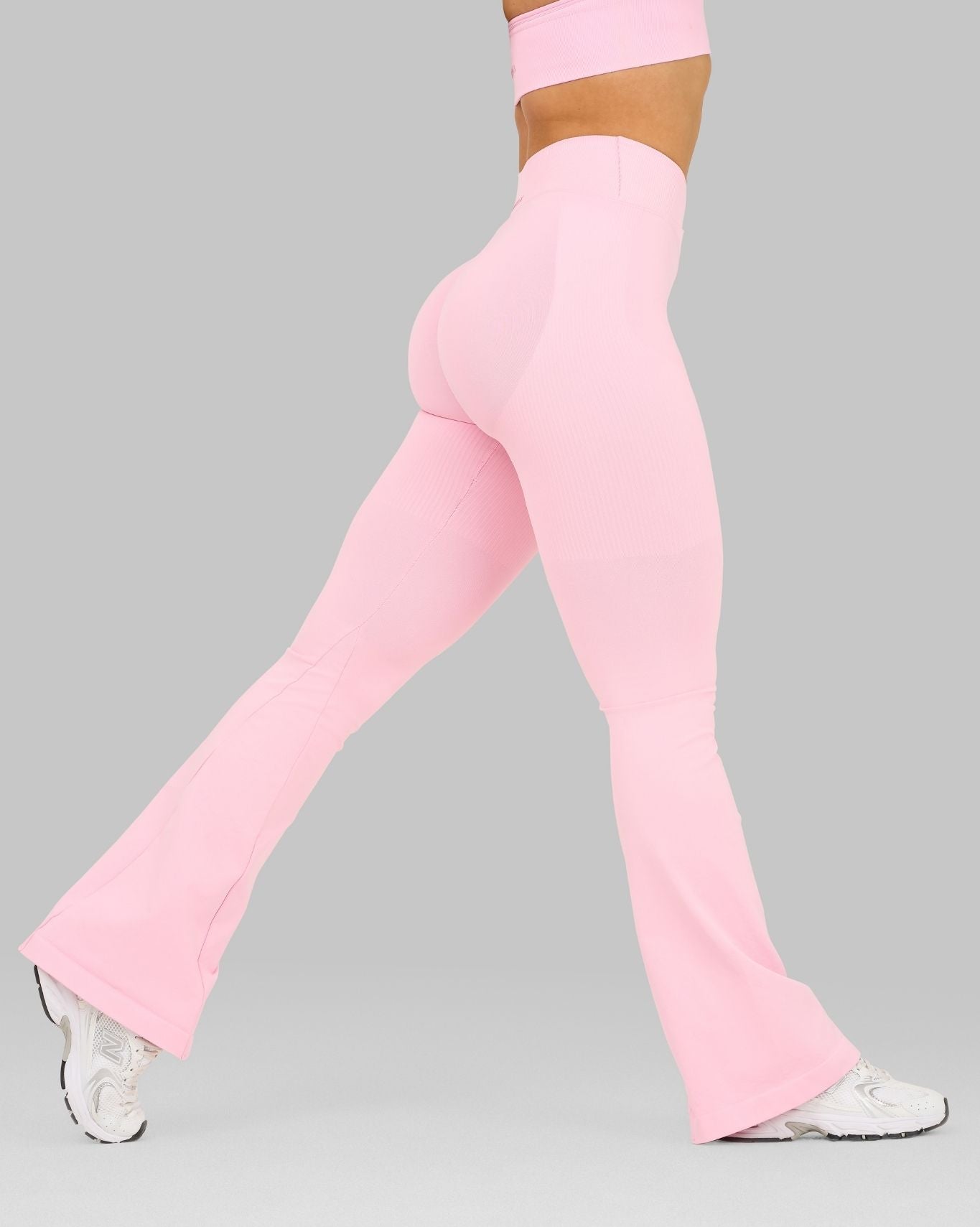 Elevate V-Waist Flared Leggings | Candy Pink