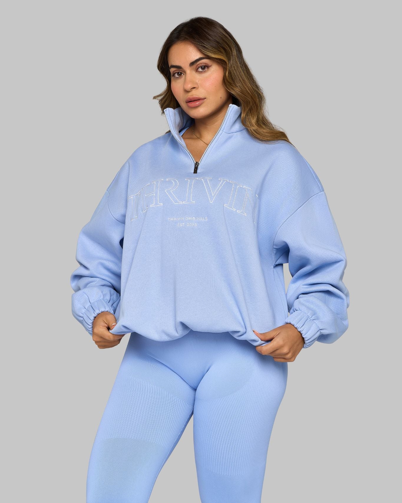 Chiara is 5’6” and wears size S.