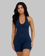 Elevate Sculpting Shapewear Top Halterneck | Midnight Navy