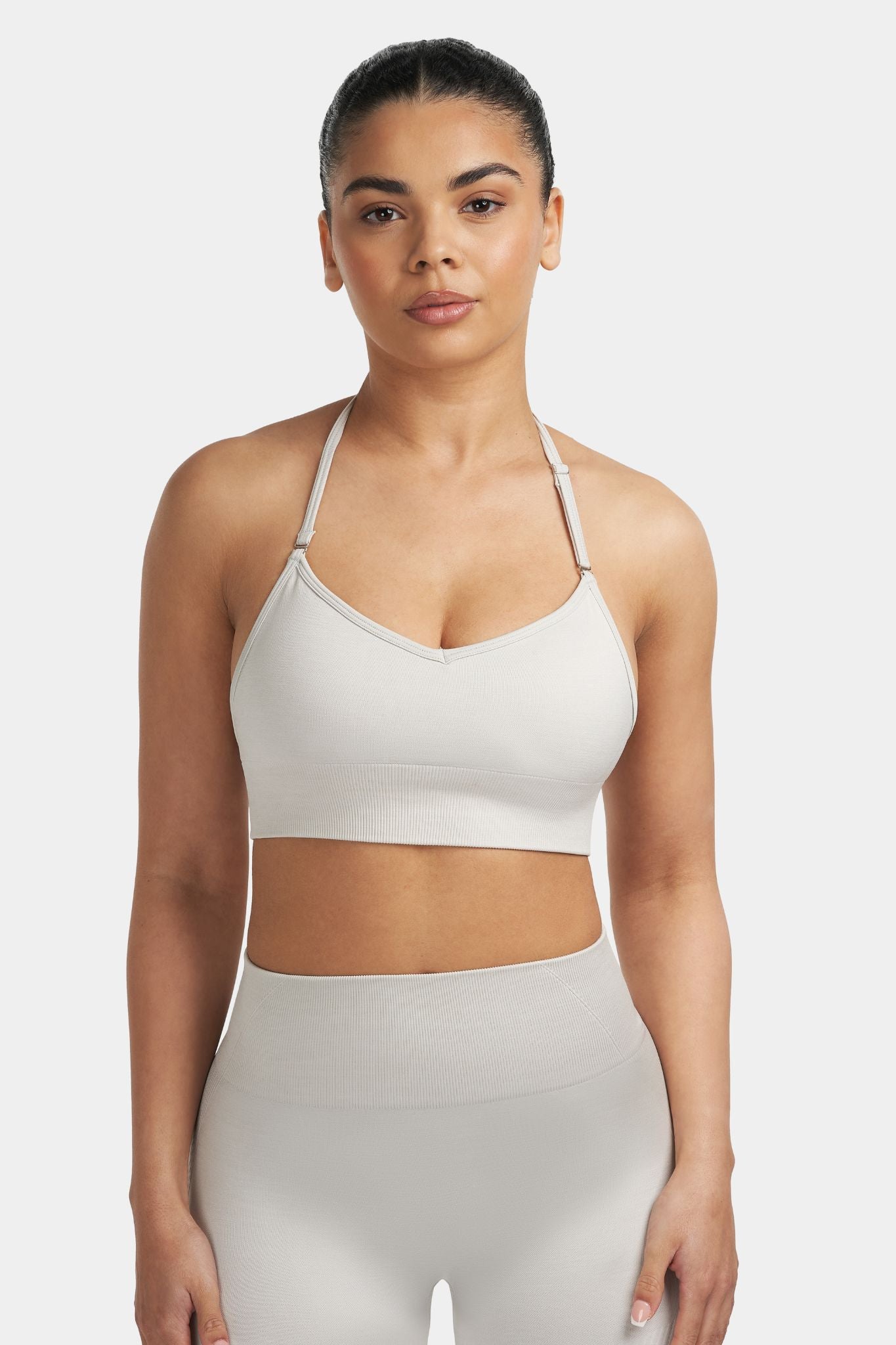 Arise - Multi-Way Sculpt Seamless Top - Stone Grey