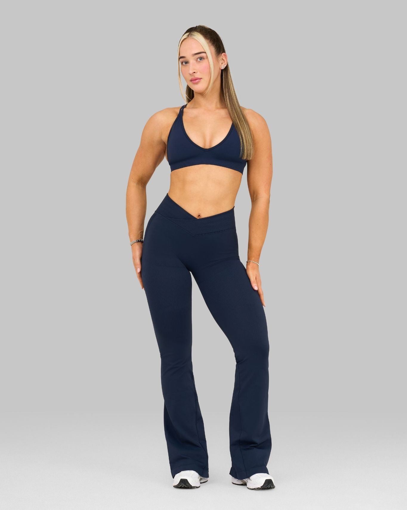 Elevate V-Waist Flared Leggings | Midnight Navy