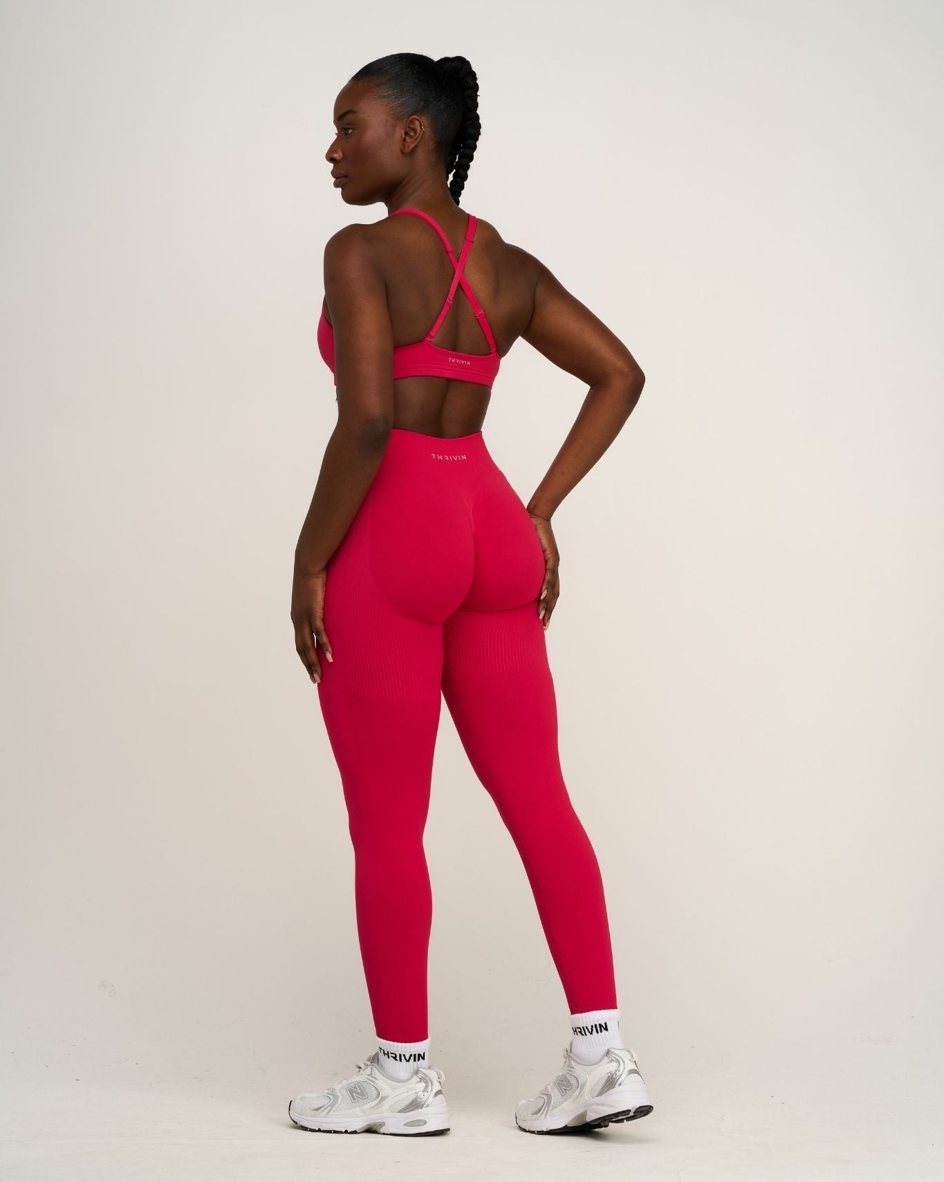 Elevate™ Sculpting Mid Waist Scrunch Leggings | Strawberry