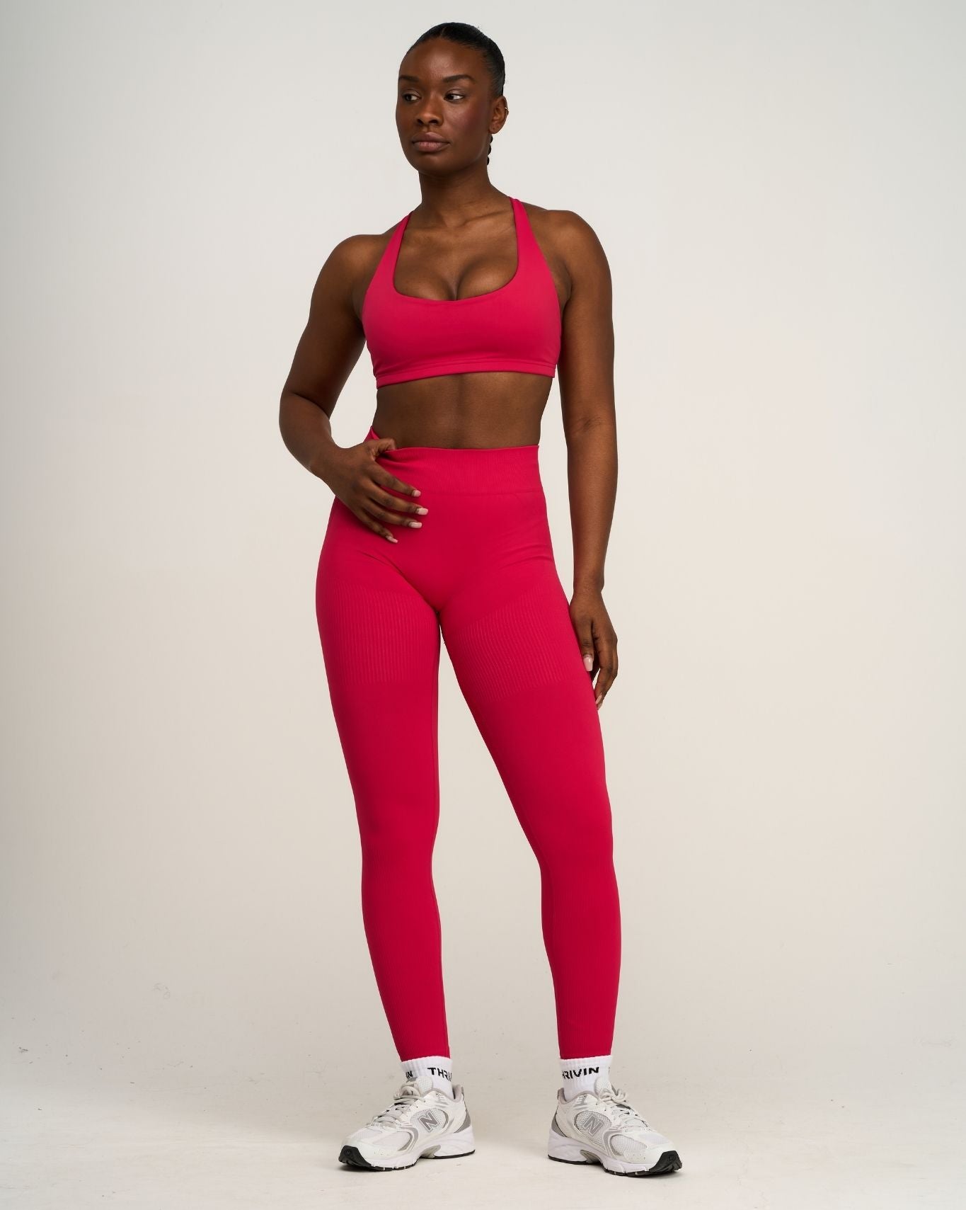 Elevate™ Sculpting Mid Waist Scrunch Leggings | Strawberry