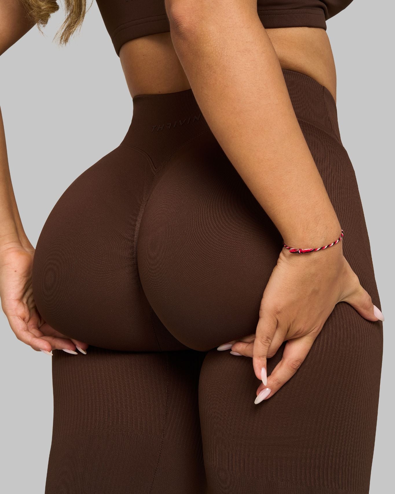 Elevate V-Waist Flared Leggings | Bourbon Brown