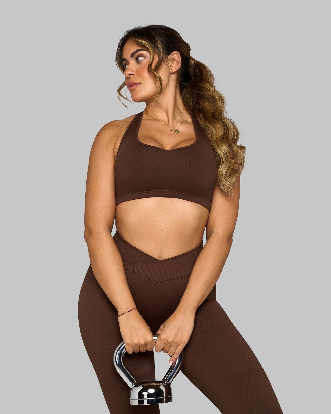 Elevate Sweetheart Impact Bra | Bourbon Brown