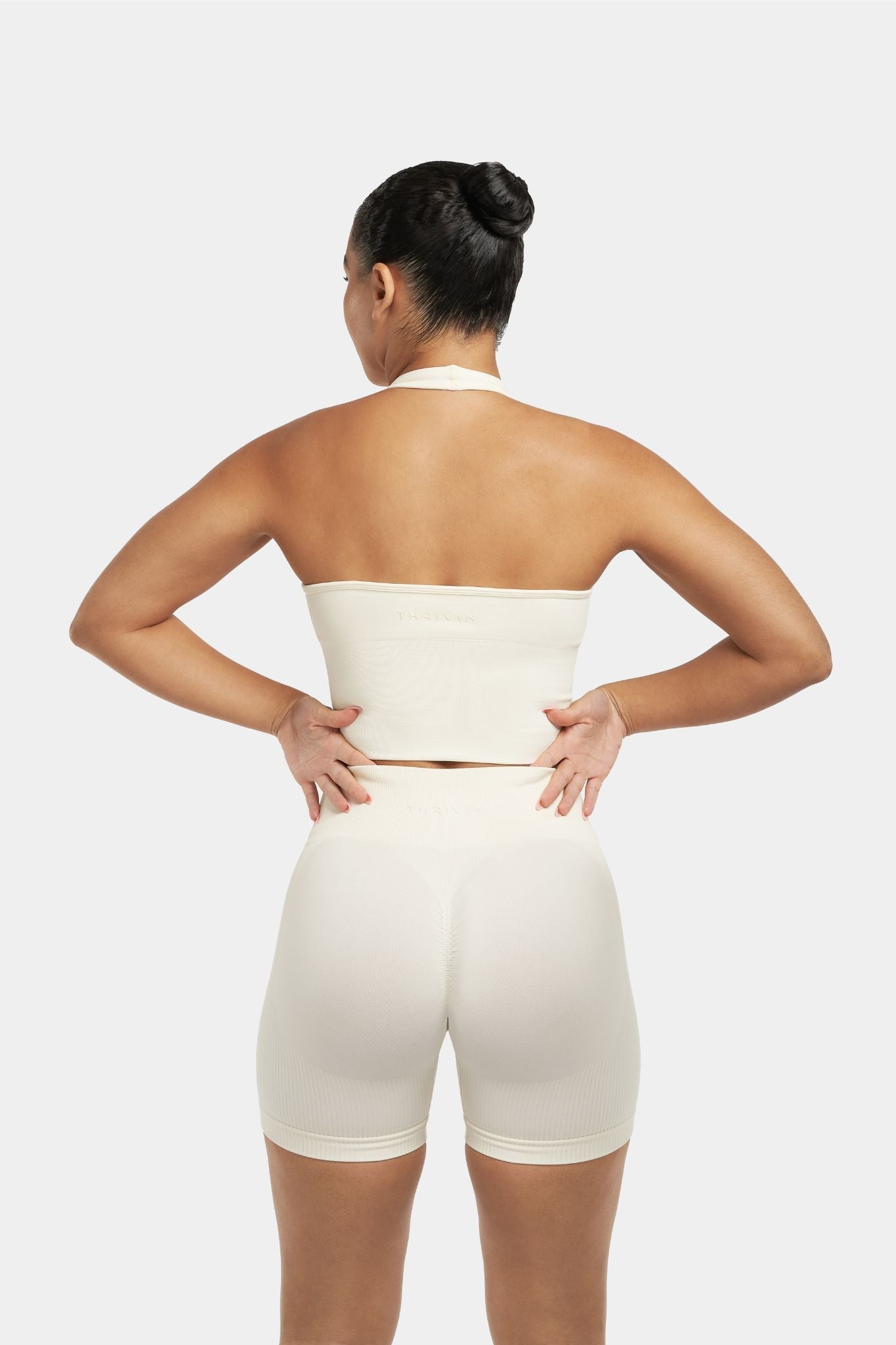 Sculpting Shapewear Top Halterneck | Off-White