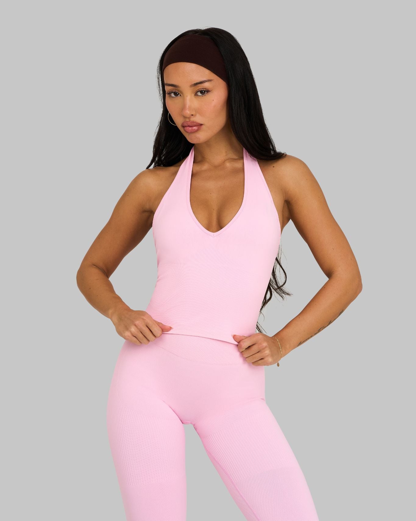Elevate Sculpting Shapewear Top Halterneck | Candy Pink