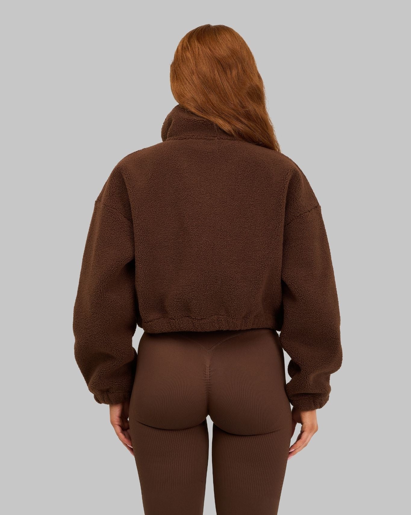 Essential Teddy Fleece Jacket | Bourbon Brown