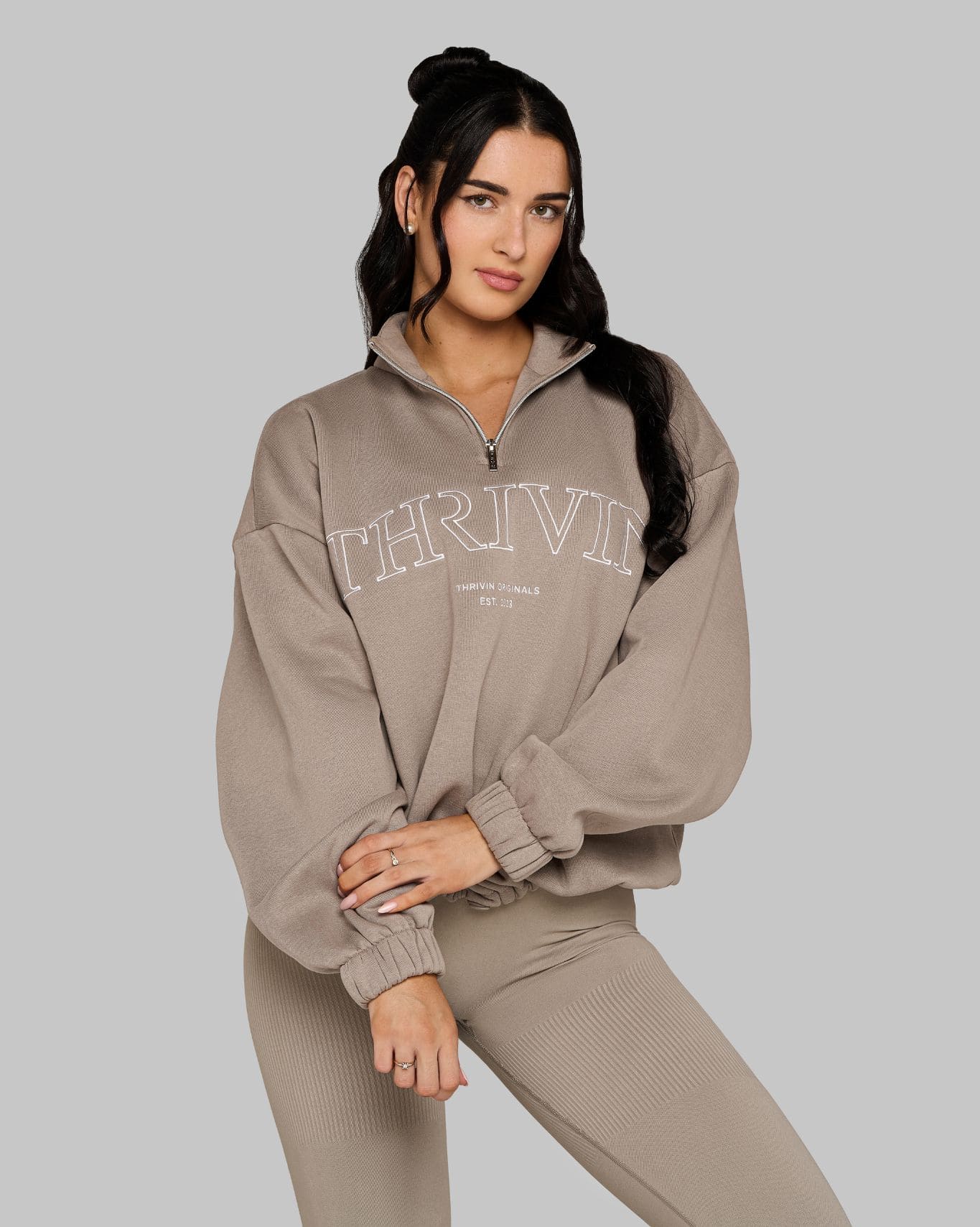 Original Halfzipper Sweater | Latte