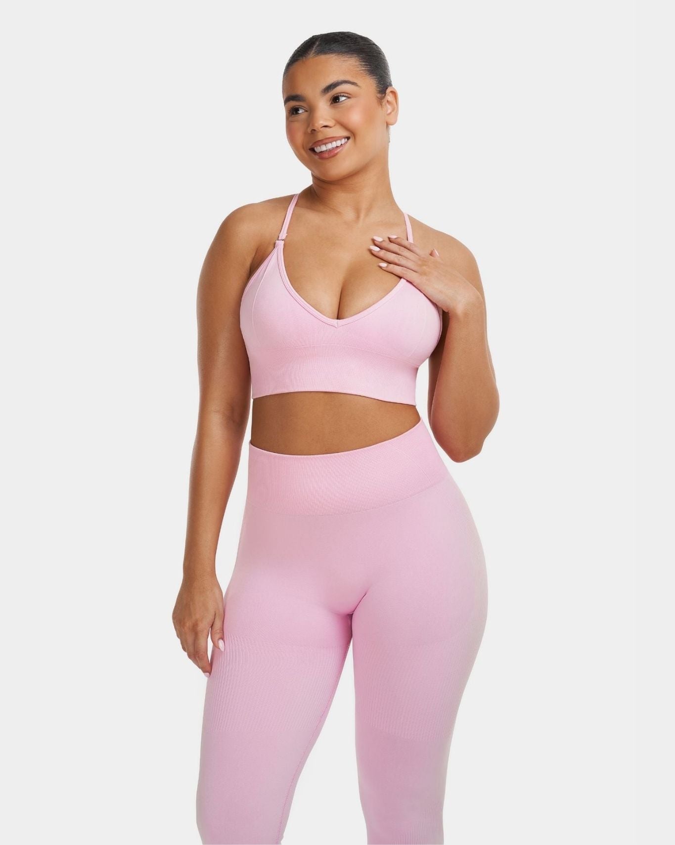 Multi-Way Sculpt Seamless Bra | Pilates Pink