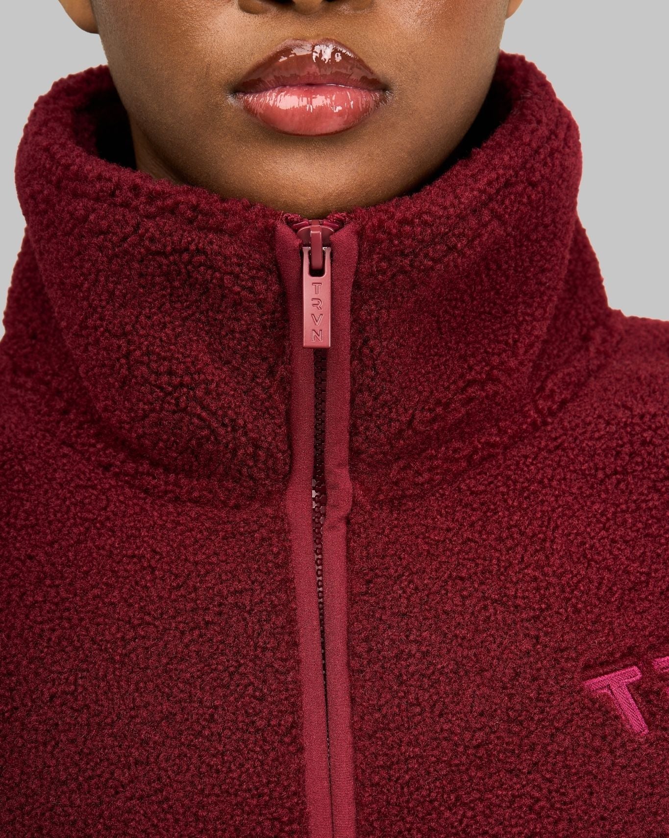 Essential Teddy Fleece Jacket | Fine Wine