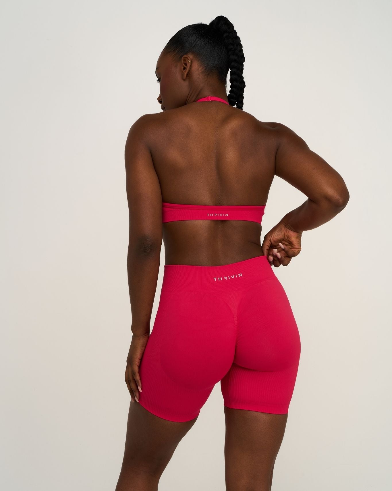 Elevate™ Sculpting Mid Waist Scrunch Shorts | Strawberry