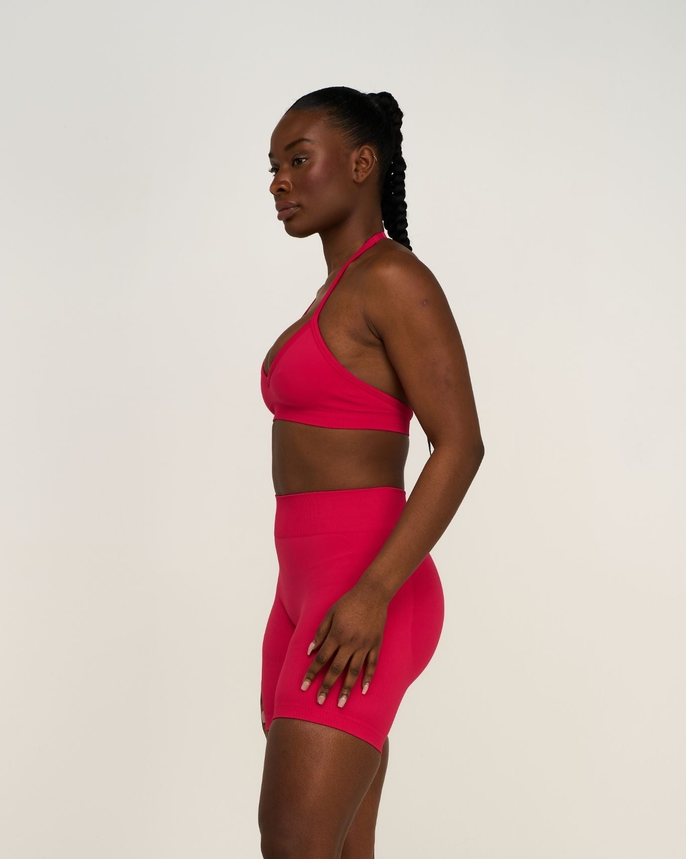 Elevate™ Sculpting Seamless Adjustable Halter Bra | Strawberry