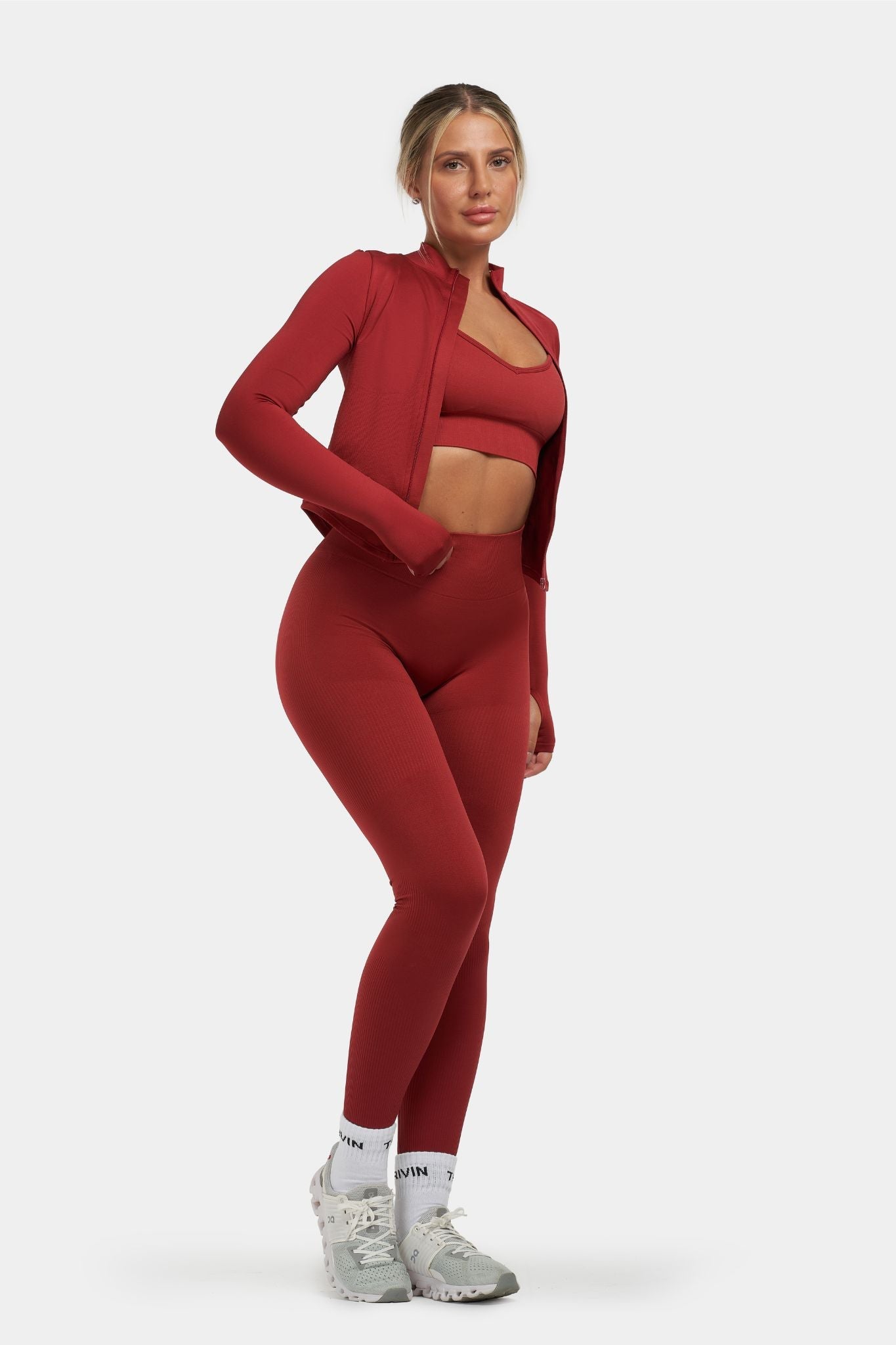 Sculpt Shapewear Jacket | Cherry Spice