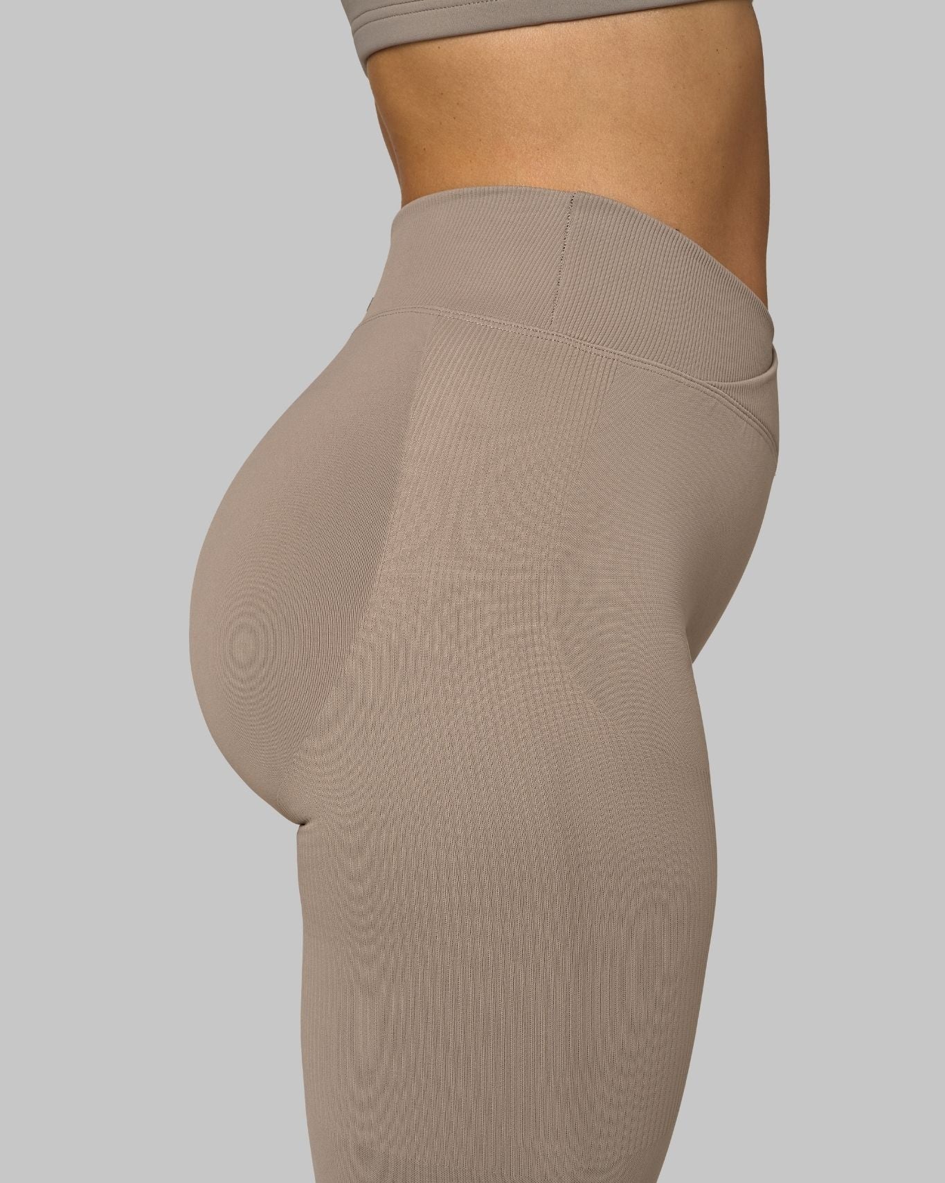 Elevate V-Waist Flared Leggings | Latte