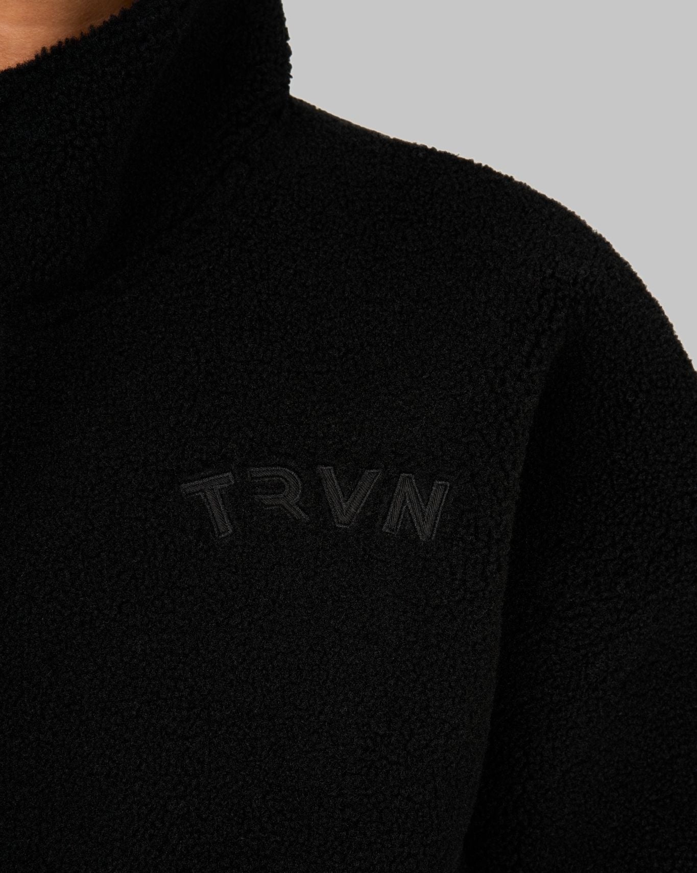 Essential Teddy Fleece Jacket | Night Black