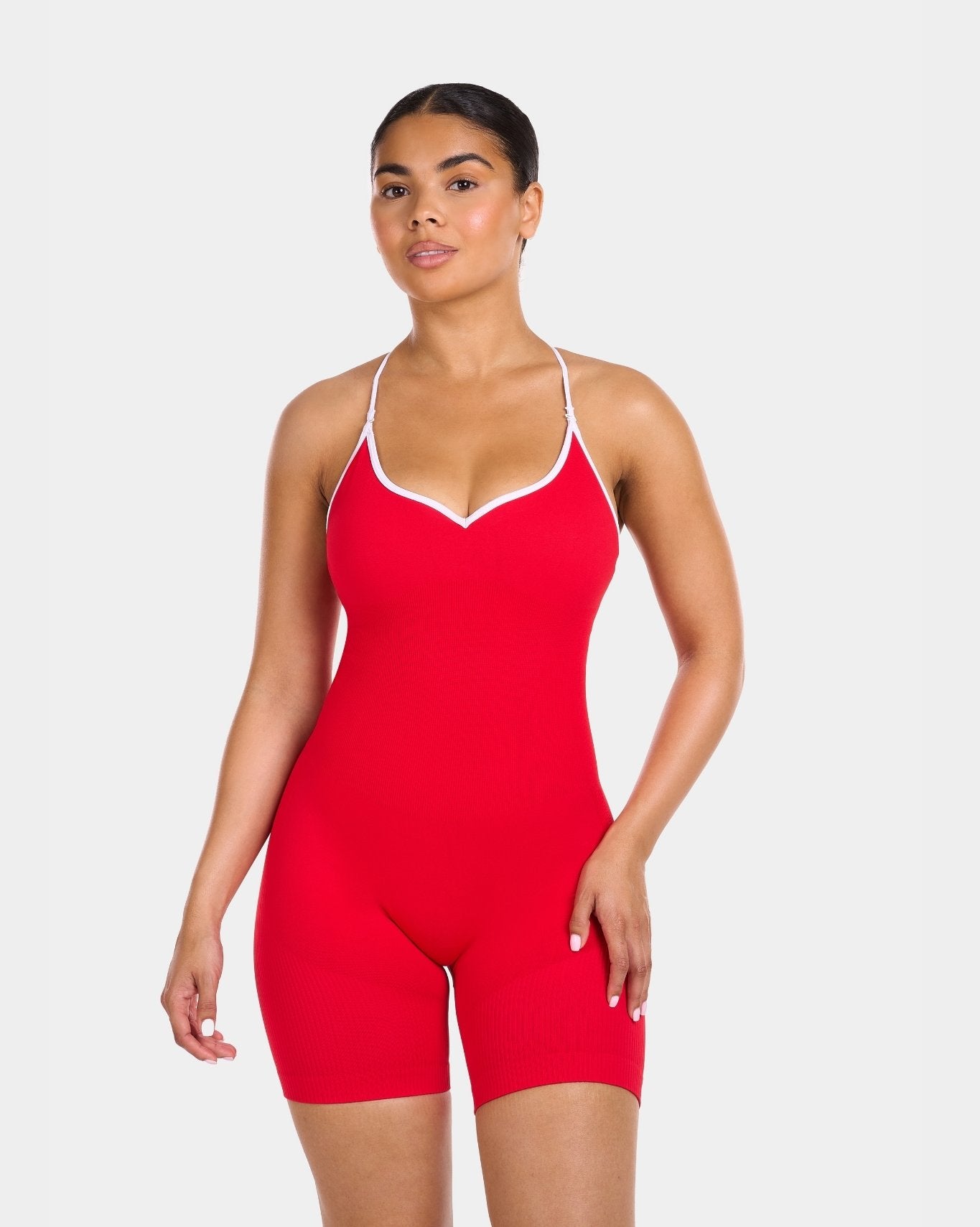 Hotline Multi-Way Sculpt Seamless Bodysuit | Baywatch Red