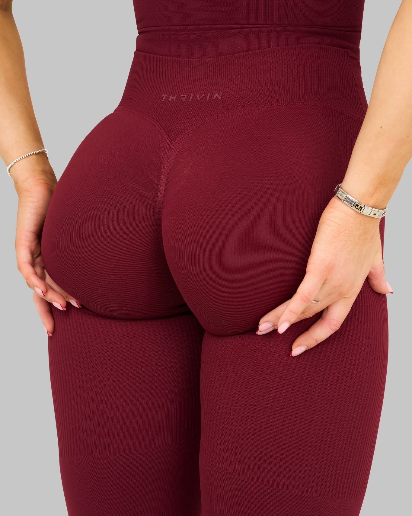 Elevate V-Waist Flared Leggings | Fine Wine