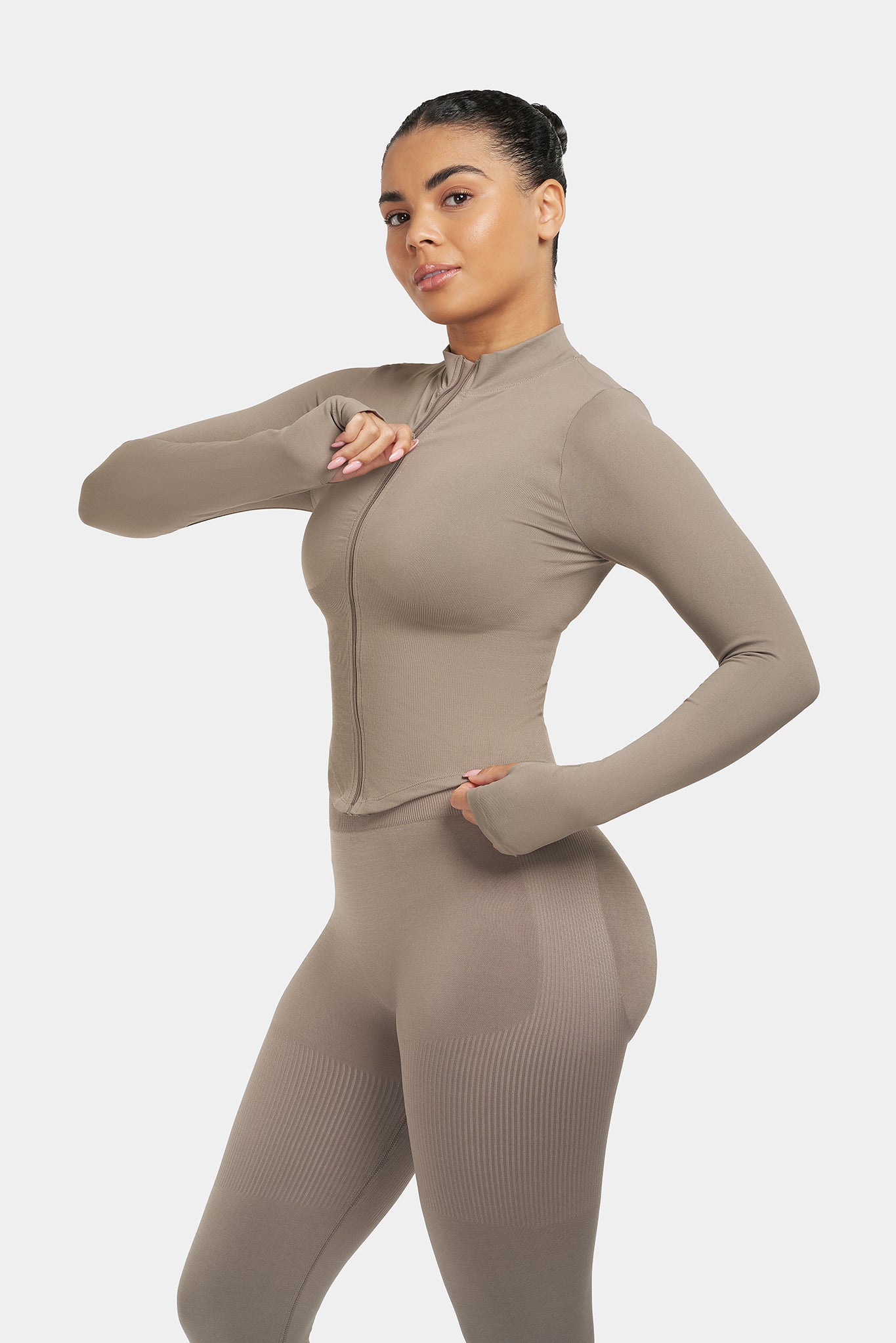 Sculpt Shapewear Jacket | Khaki